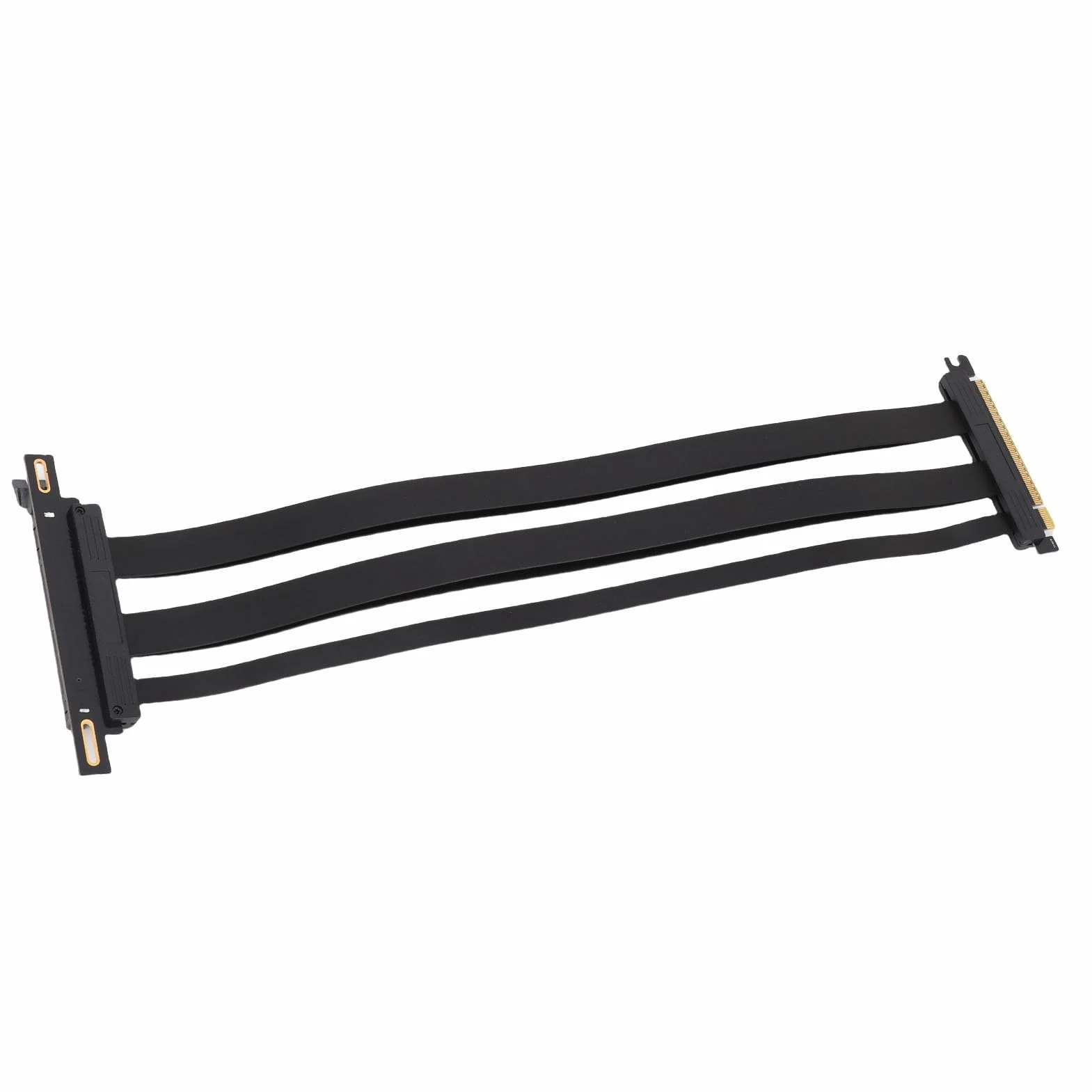 Naroote Kabel Nośny PCIe 5.0, Kabel Przedłużający GPU 128 Gb/s, Kątowy 90 Stopni do Pionowego Montażu Karty Graficznej, Idealny do Obudów Komputerów PC, Serwerowych Systemów Gier ITX (40cm)