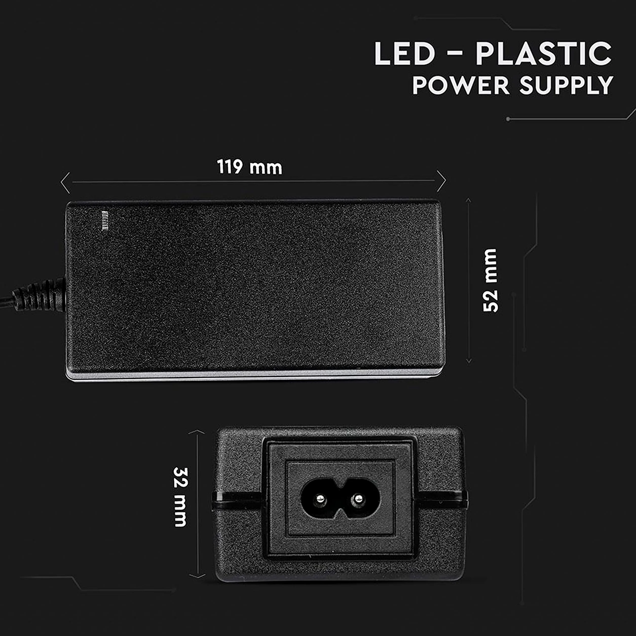 V-TAC Zasilacz 12 V 78 W 6,5 A z gniazdem 2.1 do kamer, taśmy LED, modem - transformator 12 V Plug&Play z wtyczką do domu do ekranów, urządzeń elektronicznych - Wejście AC 100-240 V
