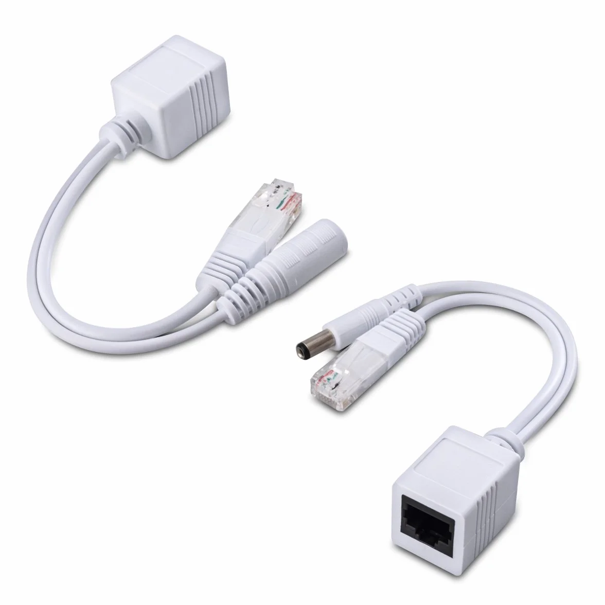 kwmobile Pasywny adapter PoE zestaw kabli Power over Ethernet wtryskiwacz PoE rozdzielacz PoE RJ45