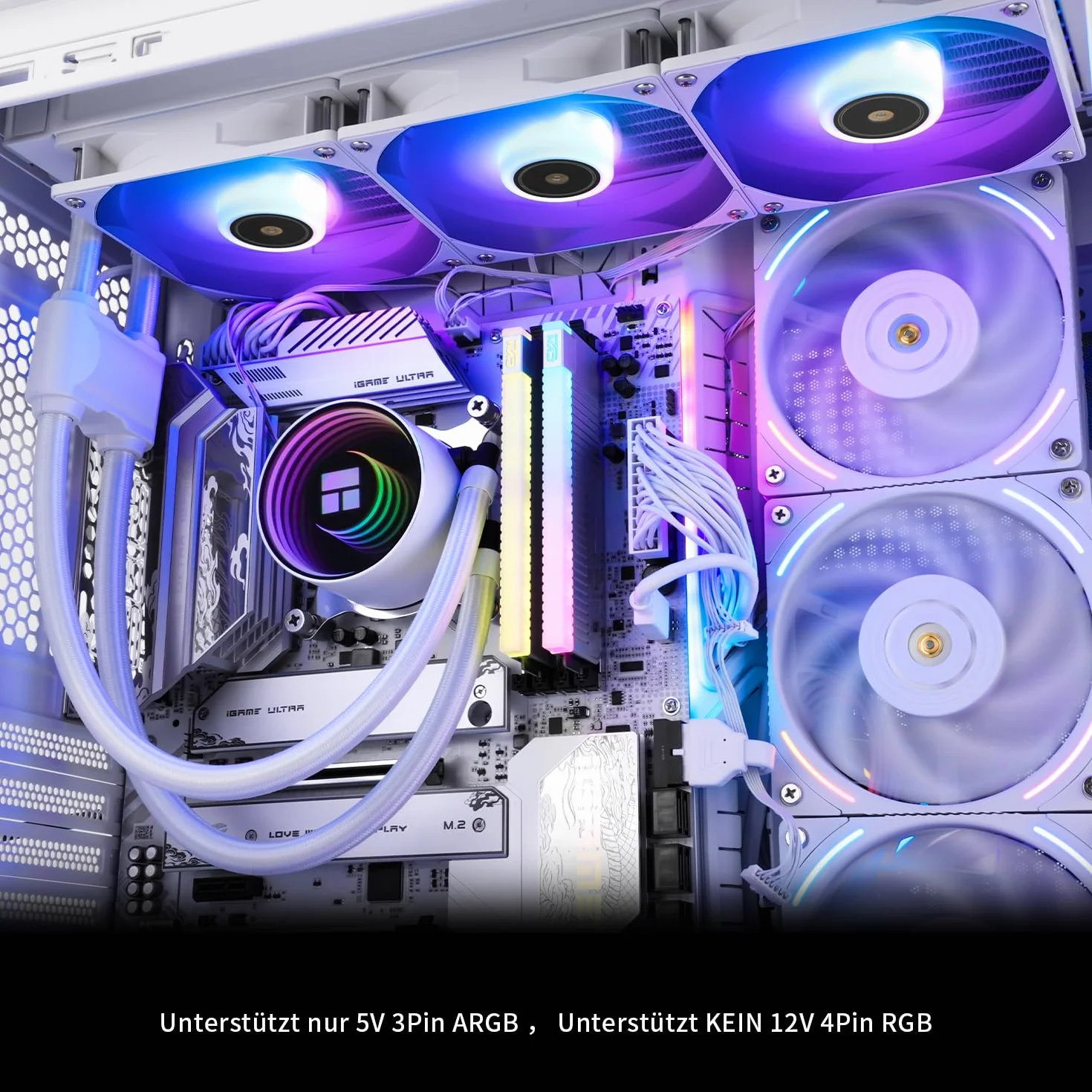 Thermalright Frozen Night 360 WHITE ARGB wodny system chłodzenia procesora 360 z 3 podwójnymi wentylatorami 120 mm PWM, S-FDB V2, pasuje do AMD/AM4, Intel LGA 1700/1150/1151/1200/2011/2066