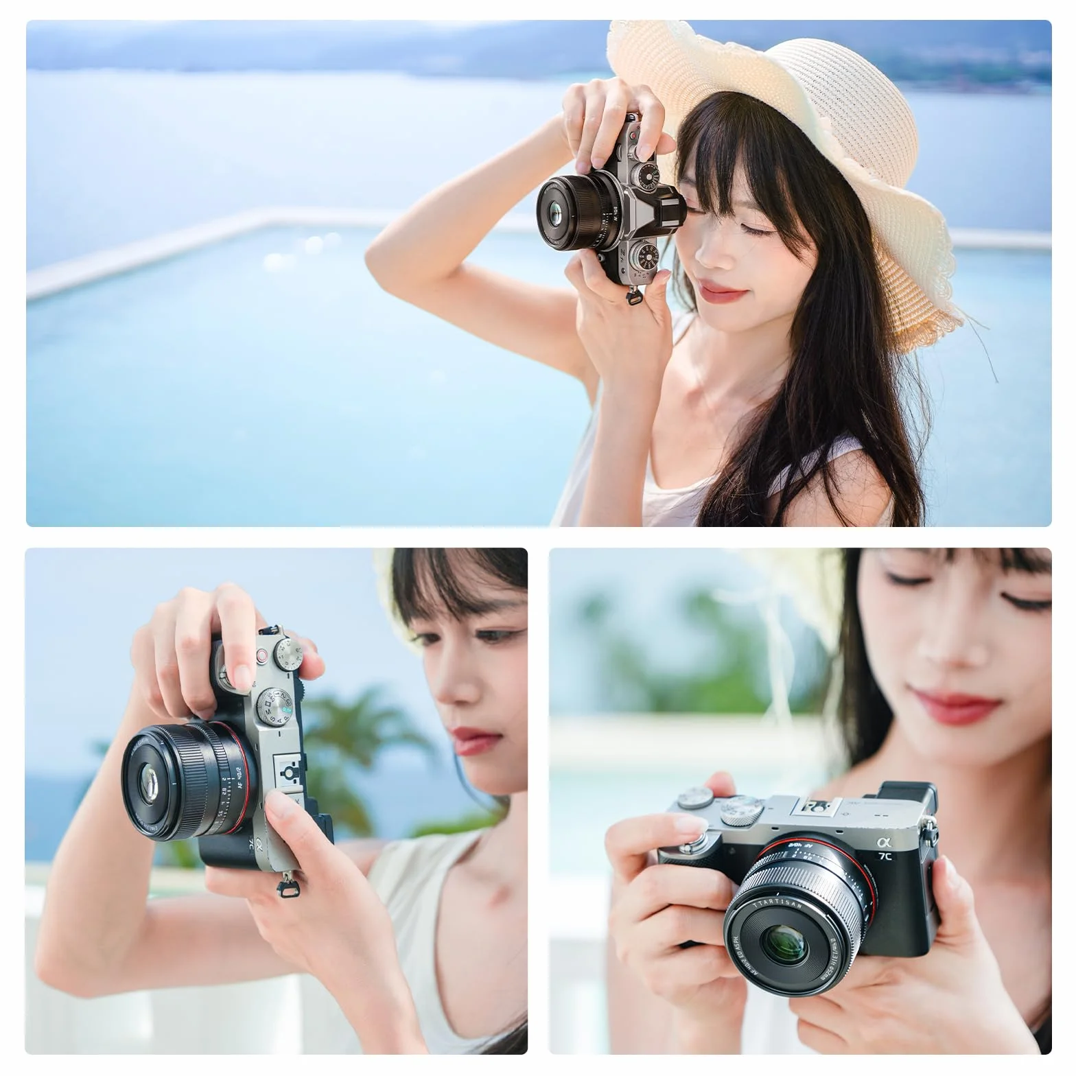 TTARTISAN AF 40 mm F2 FE pełnoklatkowy obiektyw do Sony E, autofokus, kompaktowy, lekki obiektyw do aparatu, kompatybilny z aparatami Sony E-Mount
