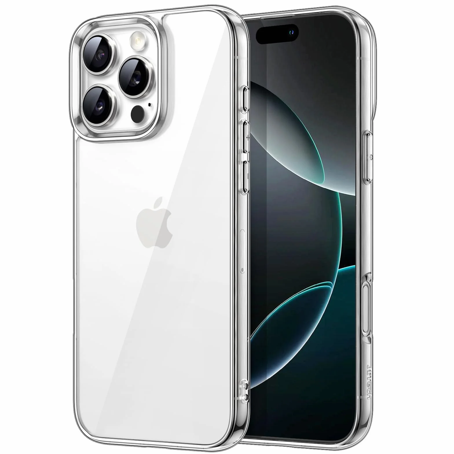 JETech Etui iPhone 16 Pro 6,3 Cala Nieżółknące Odporne na Wstrząsy Przezroczyste