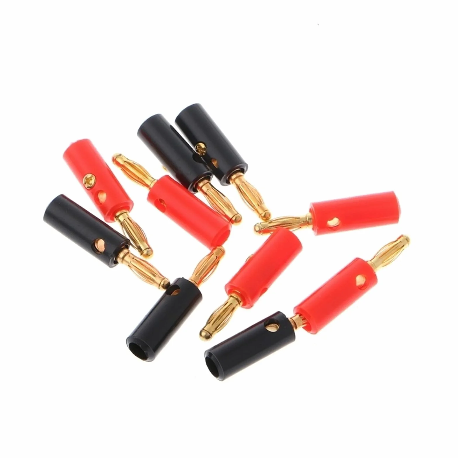 10 szt. 4 mm pozłacana śruba głośnikowa wtyczka bananowa złącze kabel audio