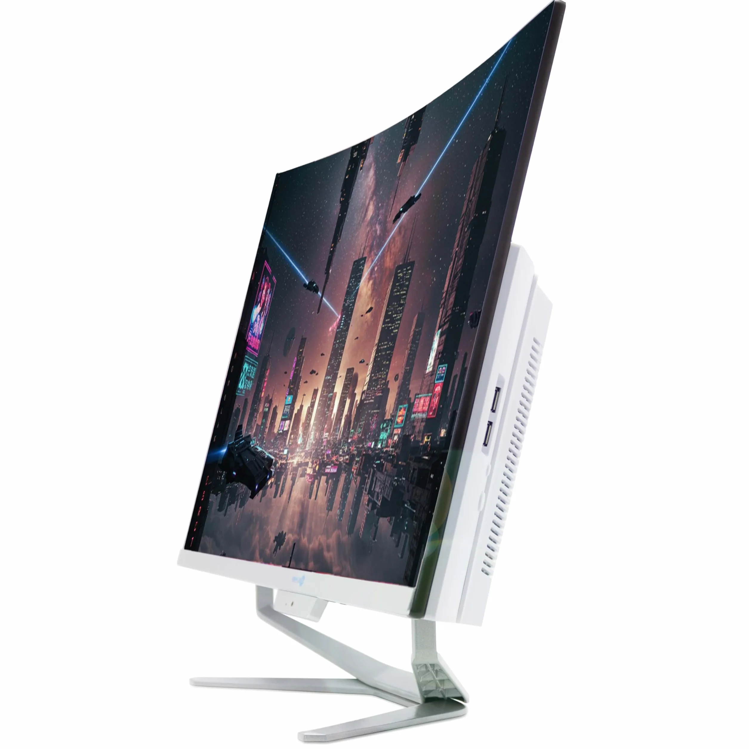SIMPLETEK Wszystko w jednym AiO 27" FHD zakrzywiony system Windows 10 Core i7 do 3,6 GHz, 16 GB RAM SSD 240 GB + mysz bezprzewodowa w zestawie kamera internetowa PC do gier zakrzywione streaming dom