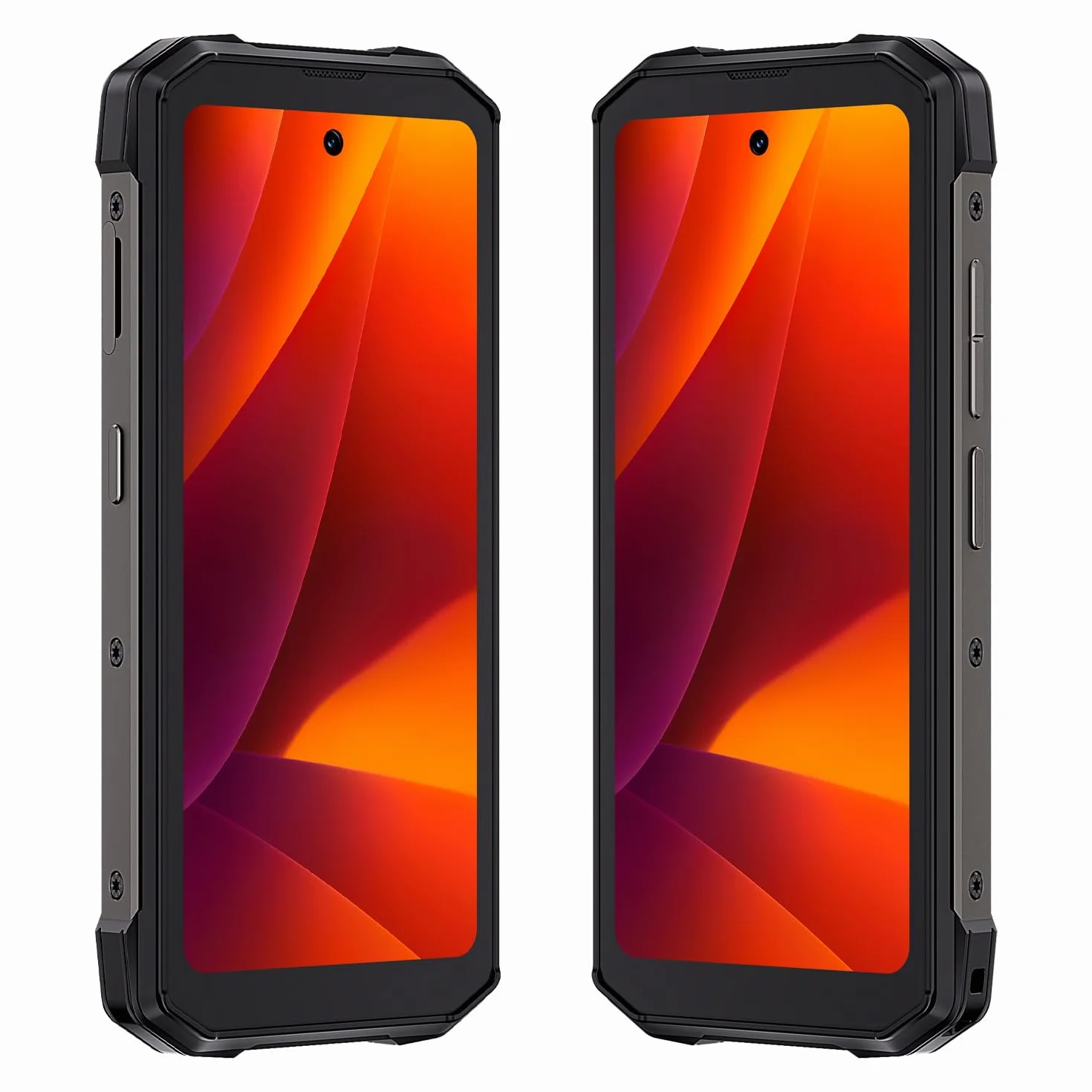 KingKong Mini 4 - Wzmocniony Smartfon 4.7" HD+ 90Hz, 16GB RAM (6GB+10GB Rozs.), 128GB ROM, Aparat 48MP, Android 15, Unisoc T616, Czarny+Zielony