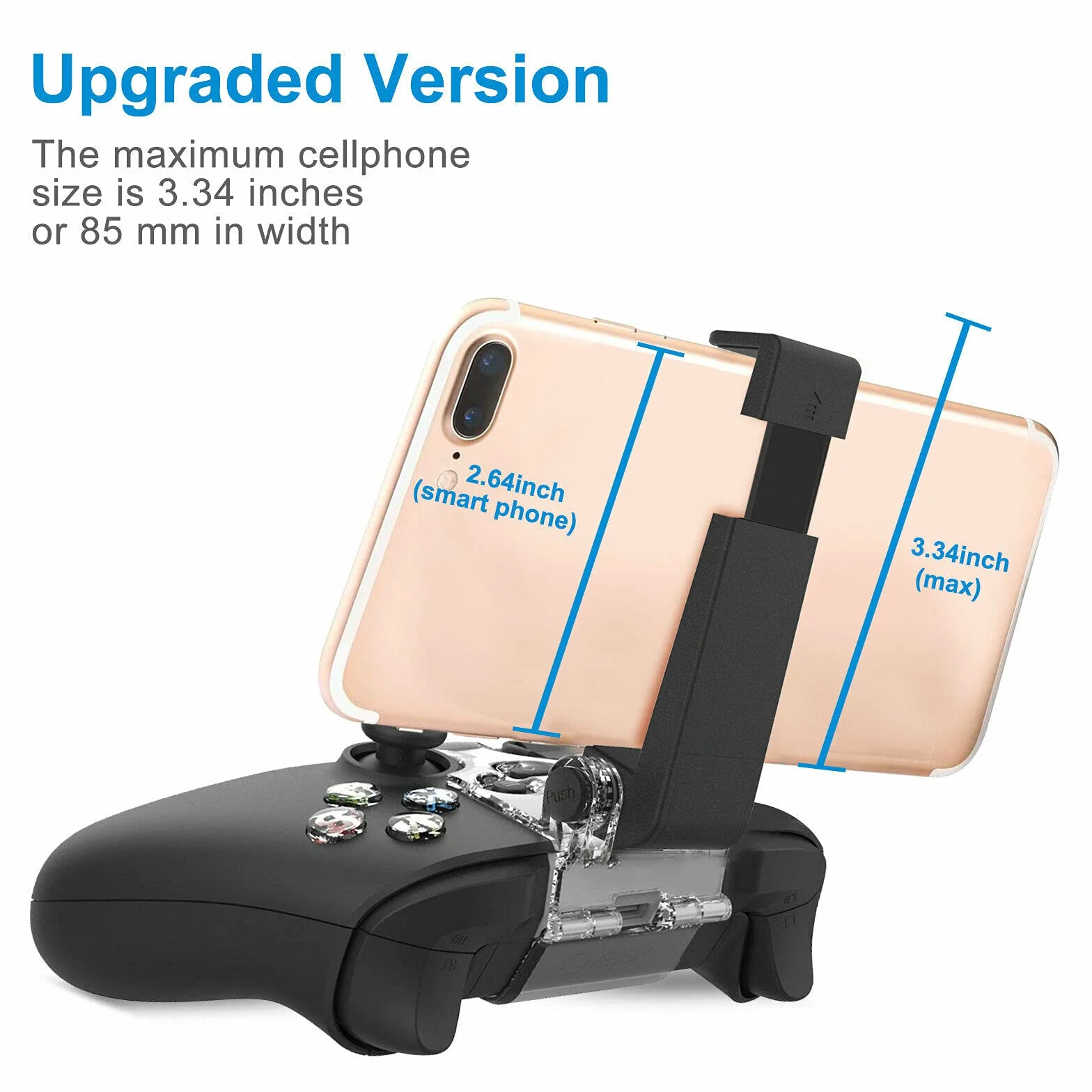 Uchwyt do telefonu z serii Xbox, kontroler ADITAM Uchwyt do gier mobilnych Zacisk do konsoli Xbox Series X/S, XSX, XSS, Xbox One, Xbox One S/X, obsługa iPhone39;a, systemu Android z aplikacją One