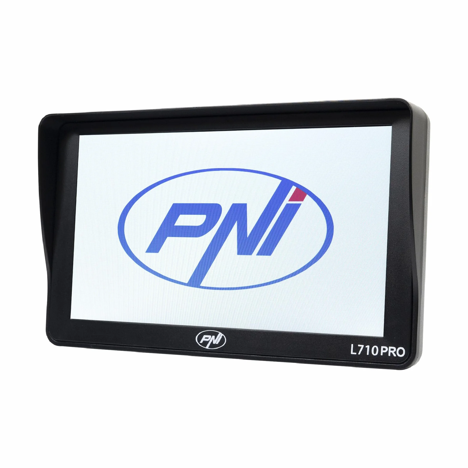 System nawigacji GPS PNI L710 PRO z osłoną przeciwsłoneczną, 7 cali, 800 MHz, 256 MB DDR, 16 GB pamięci wewnętrznej, nadajnik FM, w zestawie dwa zasilacze samochodowe