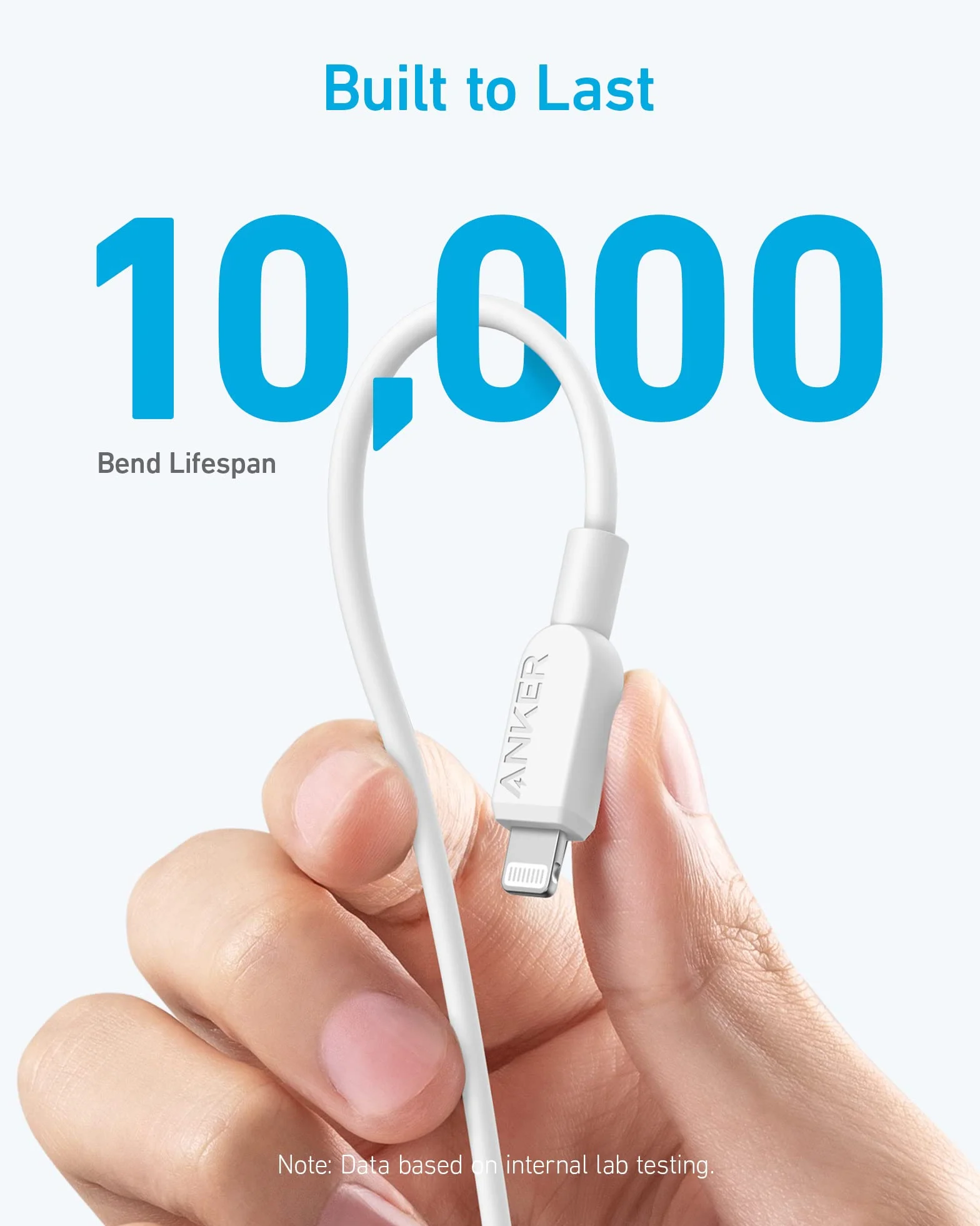 Anker Kabel USB-C do Lightning – certyfikowany MFi, kompatybilny z iPhone 14 i innymi (ładowarka nie jest dołączona), 1,8 m, biały