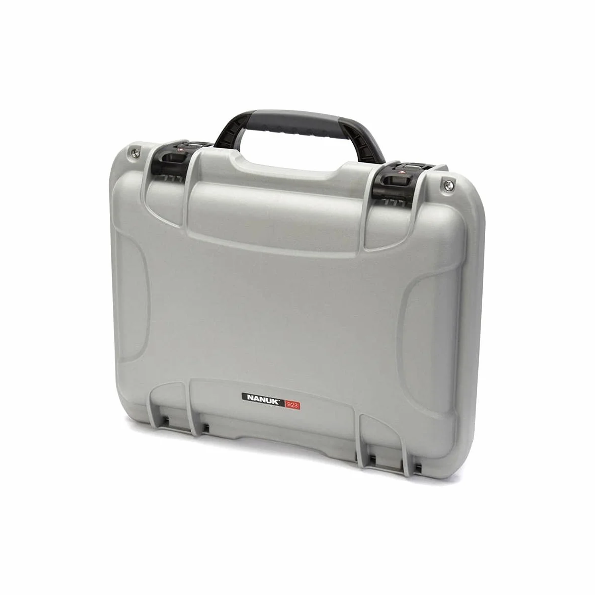 Nanuk Wodoodporne twarde etui 923 z wkładką piankową i wszytymi zatwierdzonymi przez TSA zatrzaski podróżne - srebrne (923-1005)