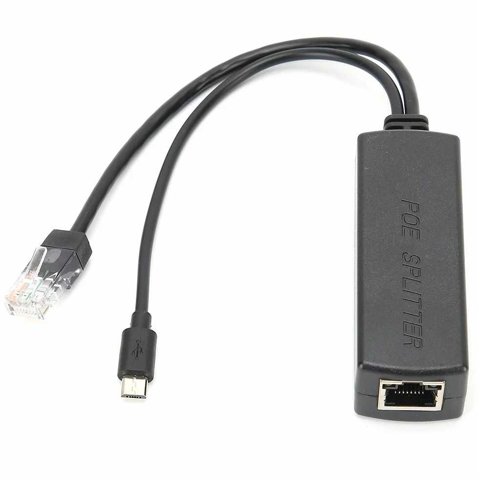 Moduł Zasilacza USB POE Splitter 48 V do 5 V Mały Rozmiar Łatwy do Przenoszenia dla Adaptera Przełącznika POE
