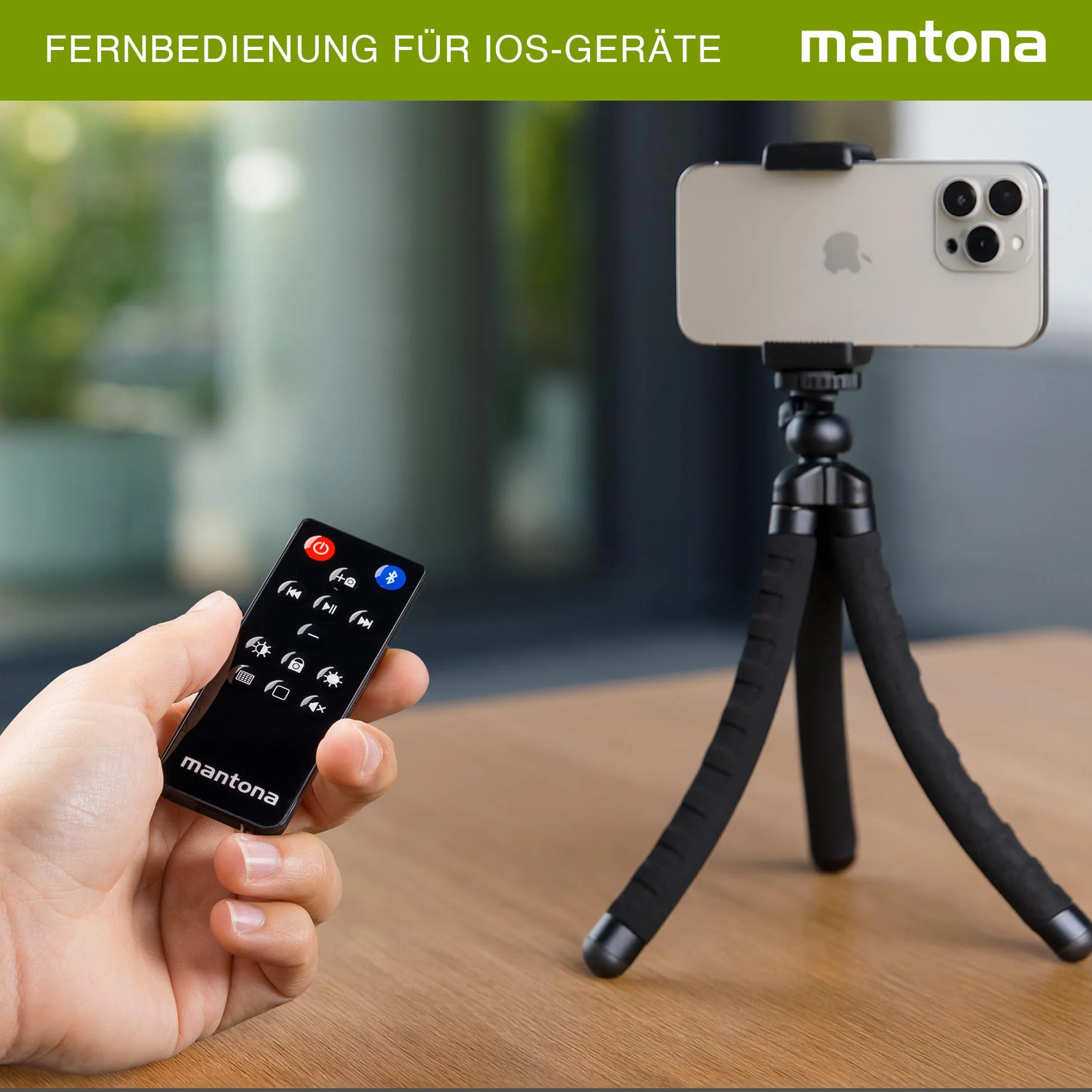 mantona Pilot zdalnego sterowania do iPhone'a/iPada