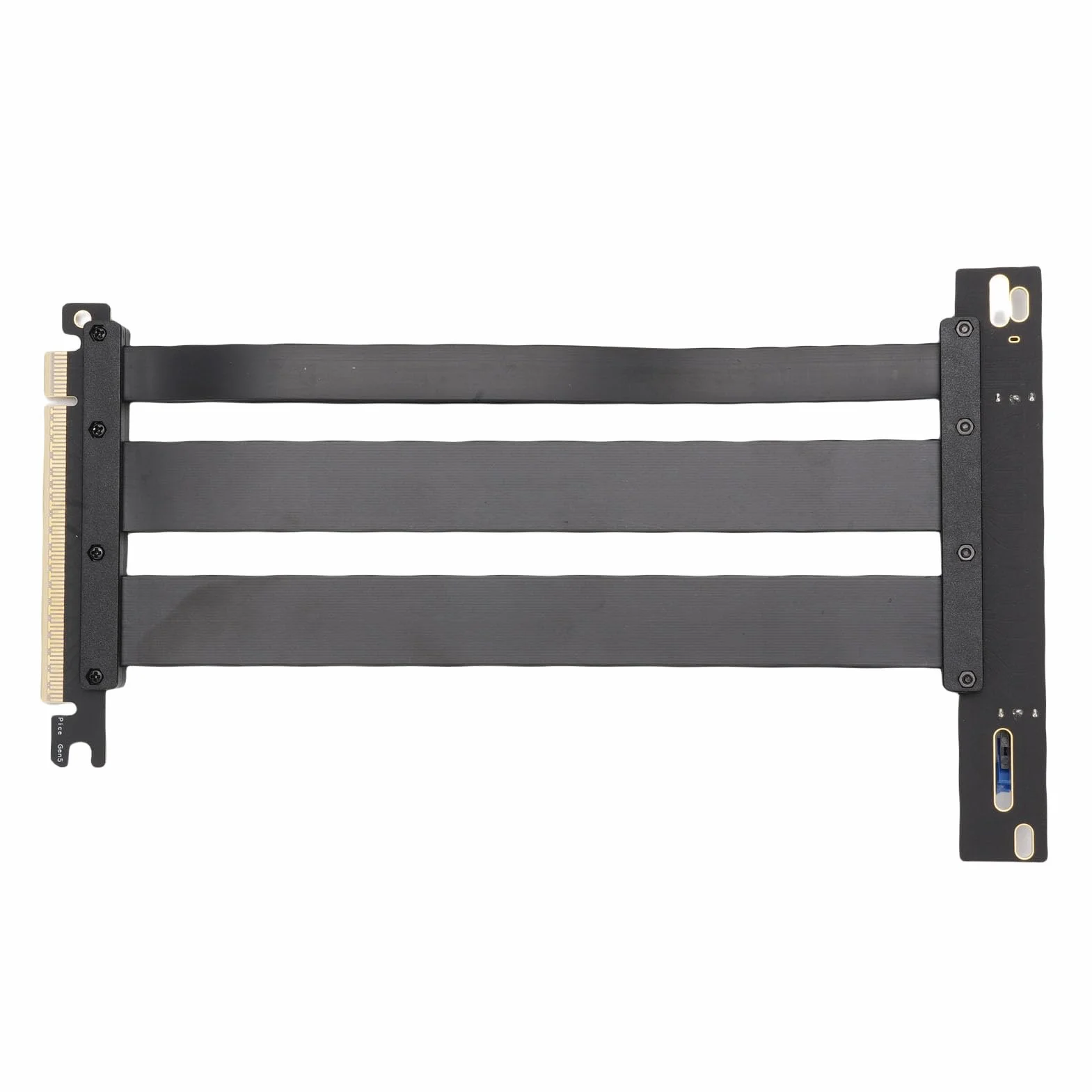 aqxreight Kabel Nośny Karty Graficznej PCIE 5.0, Przedłużacz 16X Gen 5 dla Kart Graficznych RTX 4090 i Nowej Generacji, przepustowość 128 GB/s, Płaska Konstrukcja z Ekranowaniem EMI dla Komputerów