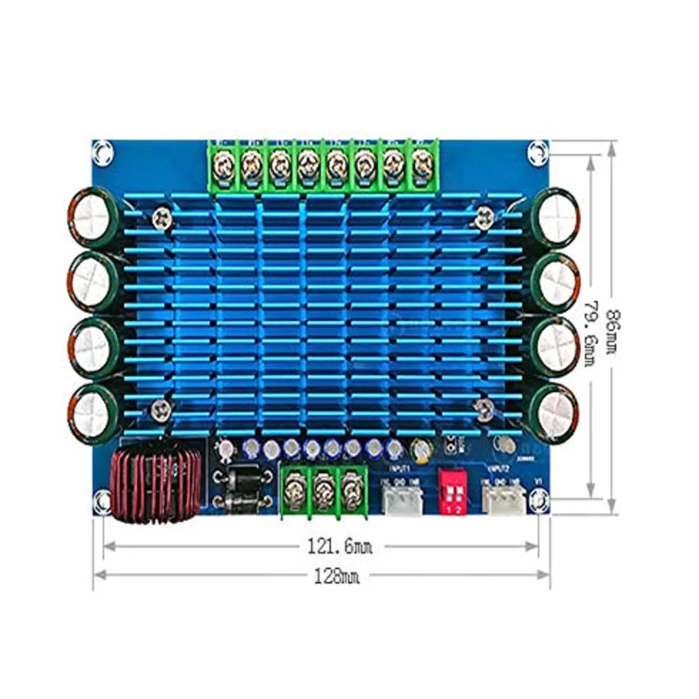 DollaTek XH-M180 50Wx4 TDA7850 samochód czterokana?owy DC 12V p?yta wzmacniacza audio o du?ej mocy
