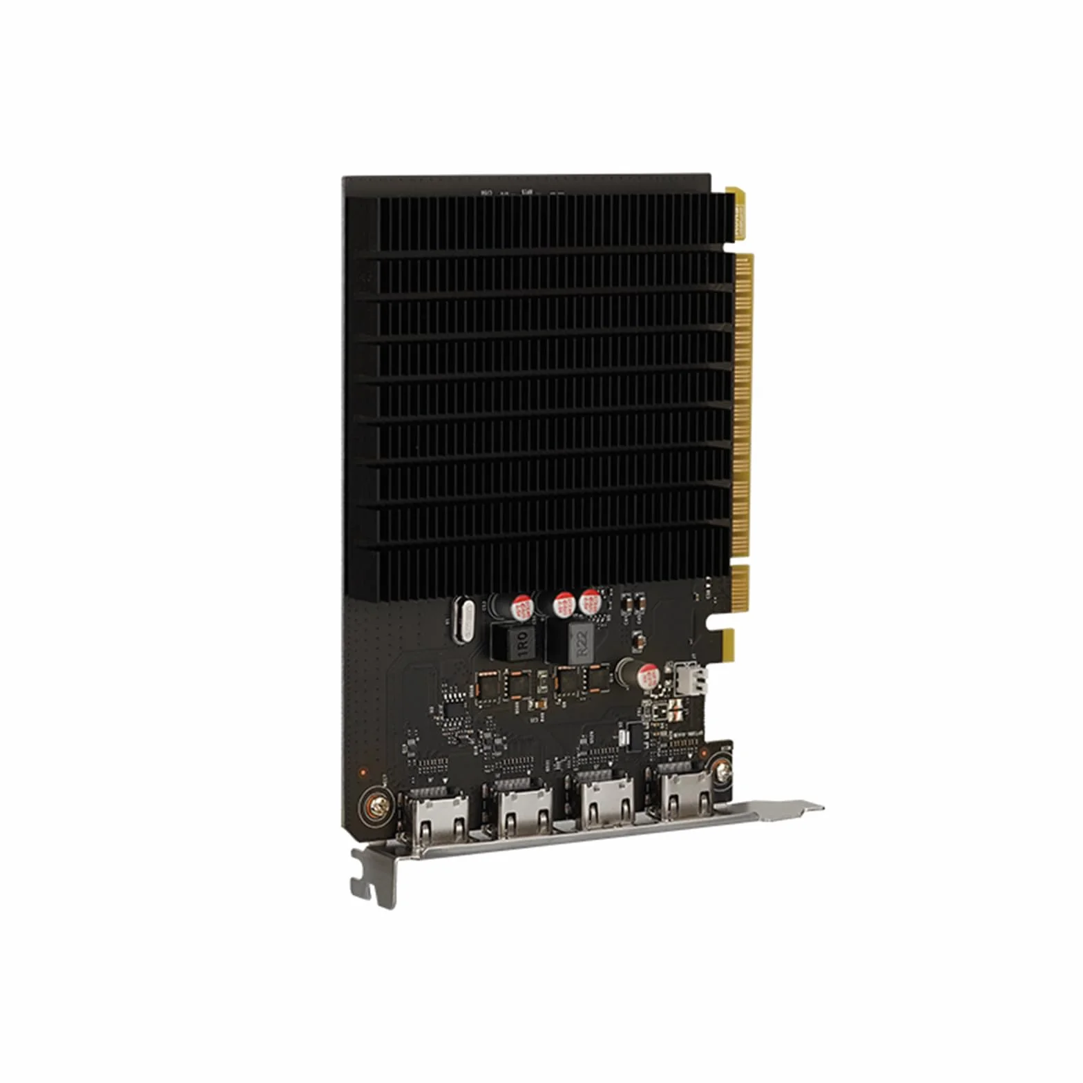 maxsun GeForce GT 730 4 GB karta graficzna wideo GPU do komputera PC ITX pojedyncze gniazdo PCI Express 4xHDMI, 4K Quad Monitor Multi Screen
