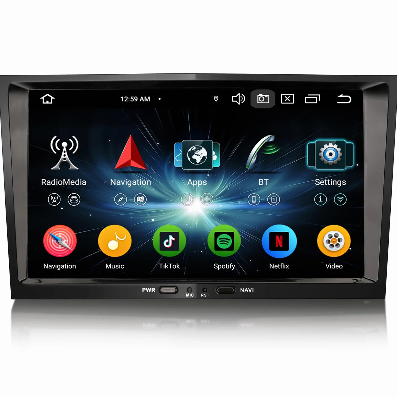 Erisin 8 cali 2 DIN radio samochodowe do Opel Meriva Corsa D Zafira Vivaro Antara H Android 13 [4G + 64 GB] radio samochodowe stereo z nawigacją Bluetooth WiFi DSP Wireless Carplay Android Auto ekran