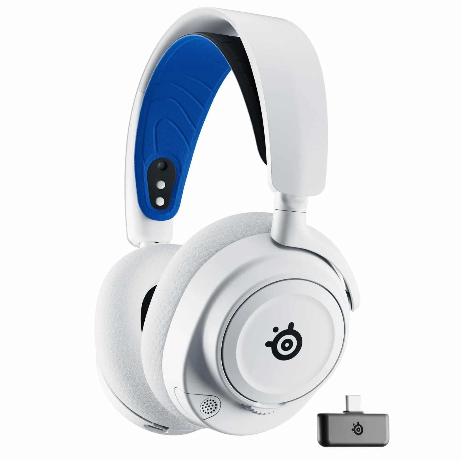 SteelSeries Arctis Nova 7P Wireless — Wieloplatformowy zestaw słuchawkowy do gier i urządzeń mobilnych — 38 godzin pracy na baterii — USB-C — Wysuwany mikrofon — PlayStation, PC, VR, Switch