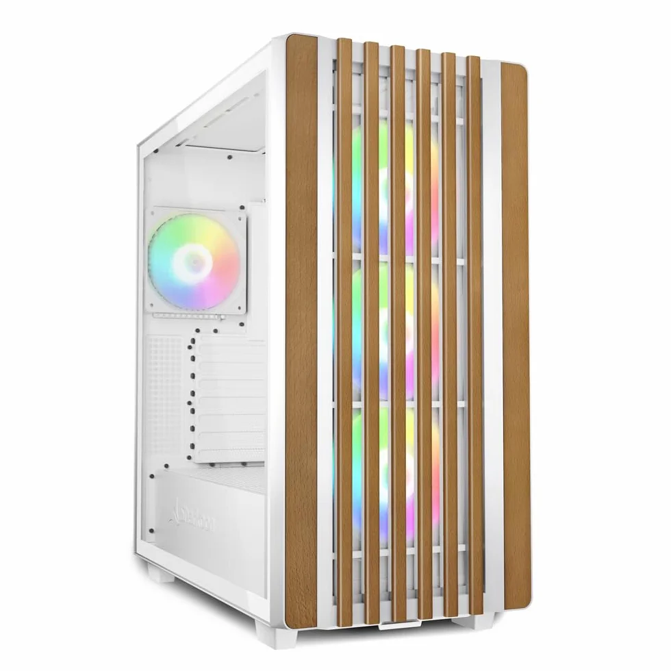 Sharkoon Rebel C70G RGB, biała, ATX obudowa PC