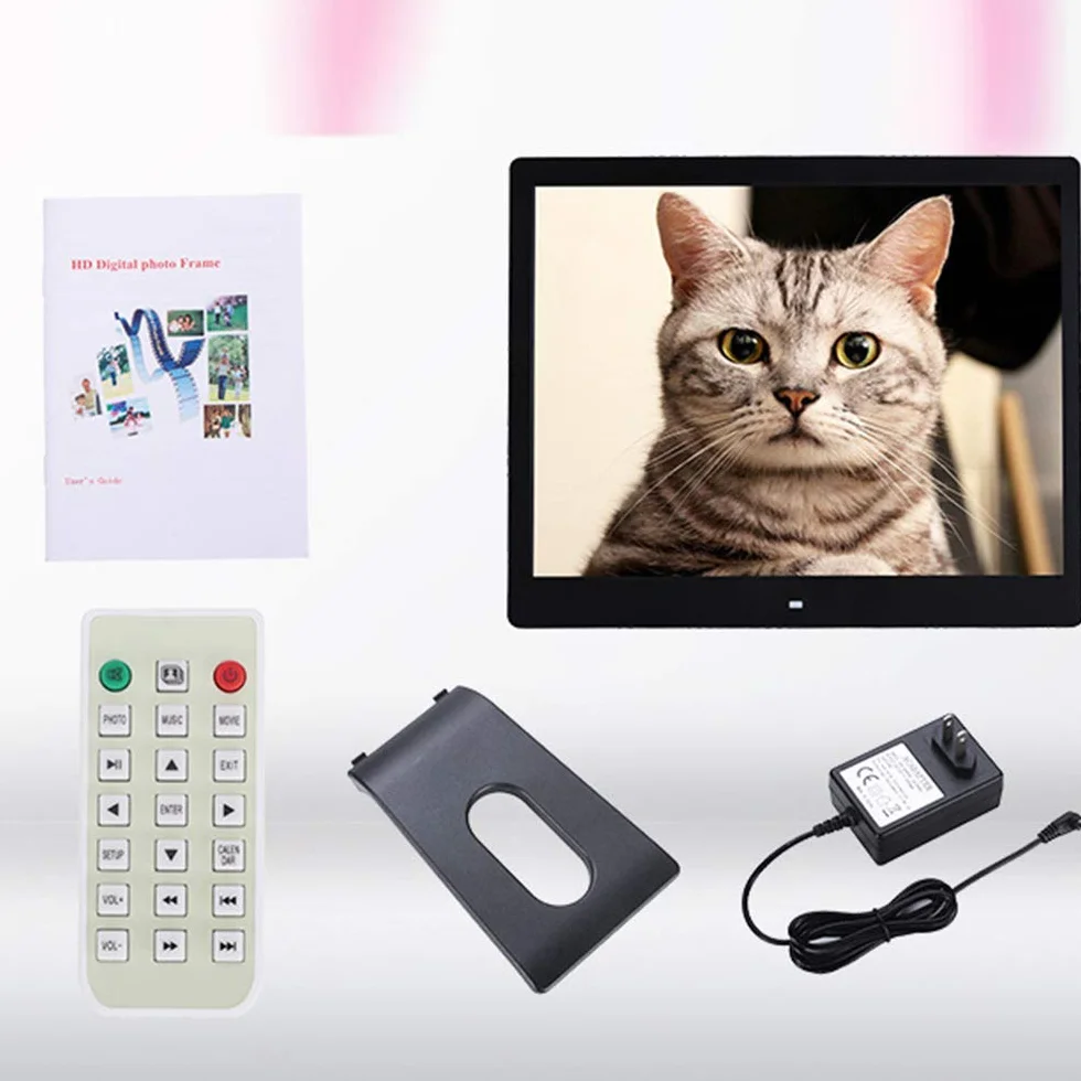 16-calowa cyfrowa ramka na zdjęcia HD, odtwarzacz mediów reklamowych z ekranem LED o wysokiej rozdzielczości 2048 x 1536, bezpłatna pamięć 10 GB online i prezent do czujników ruchu