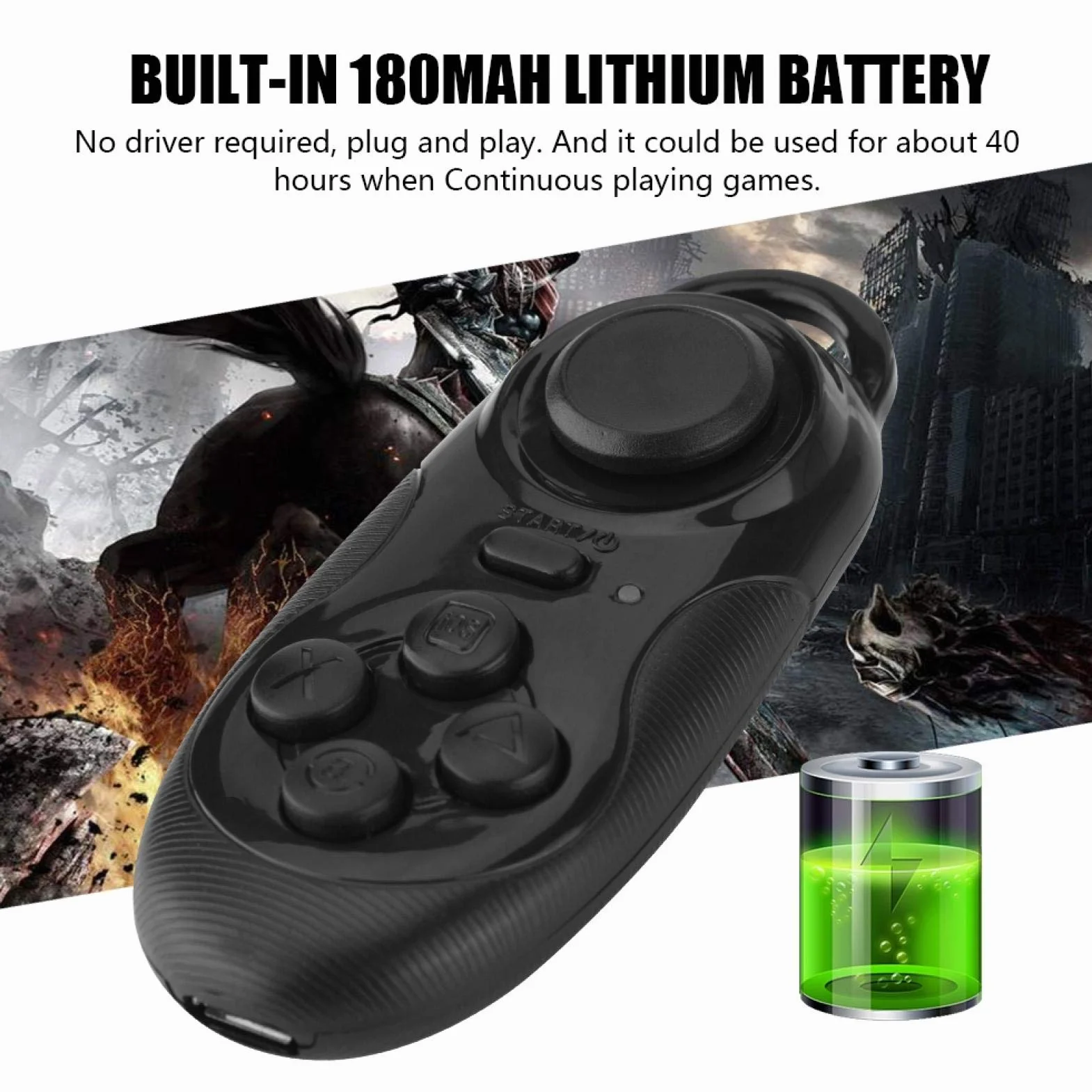 Mini Przenośny Wielofunkcyjny Bezprzewodowy Bluetooth 3.0 Gamepad Selfie Pilot Migawka do telefonu Gear VR Okulary Tablet PC TV iOS Systemy Android