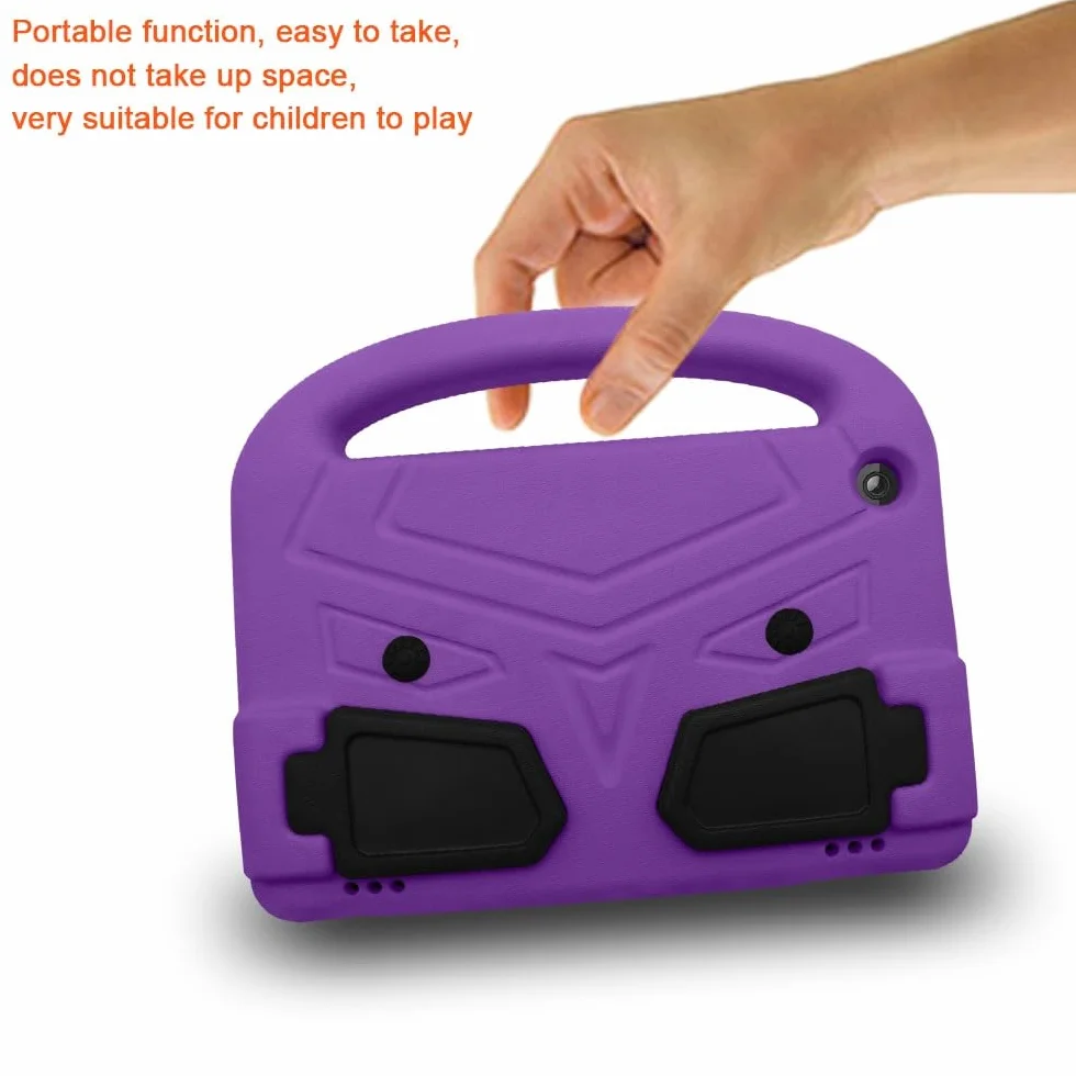 Pokrowiec na tablet Etui na tablet dla dzieci kompatybilne z Kindle Fire HD 8 Plus (2020) Etui - Wytrzymała, lekka, odporna na wstrząsy osłona uchwytu z pianki EVA(Mor)