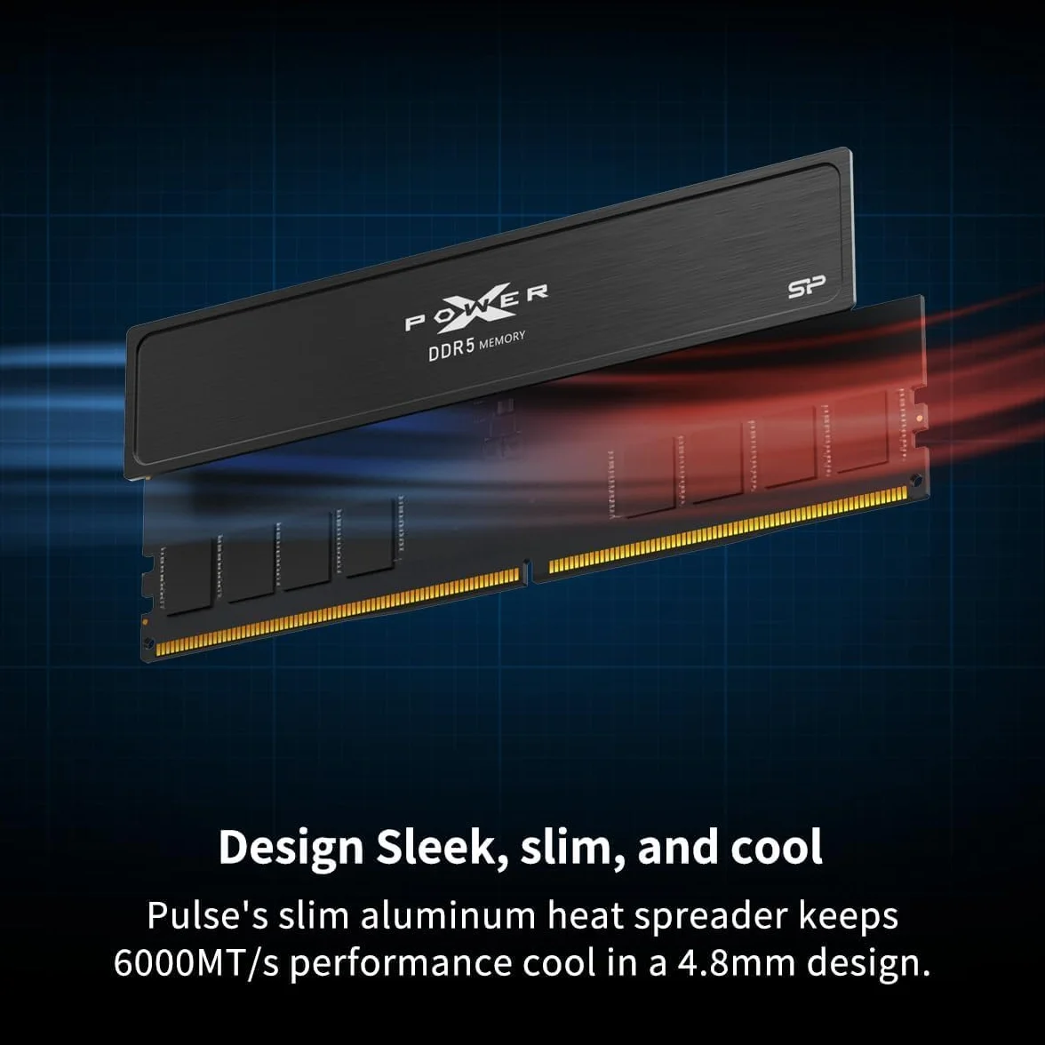 Silicon Power DDR5 32GB (2x16GB) Value Gaming 6000MT/s (PC5-48000) 288-pin CL36 1.35V UDIMM Desktop Memory Module RAM SP032GXLWU60FFDJ
