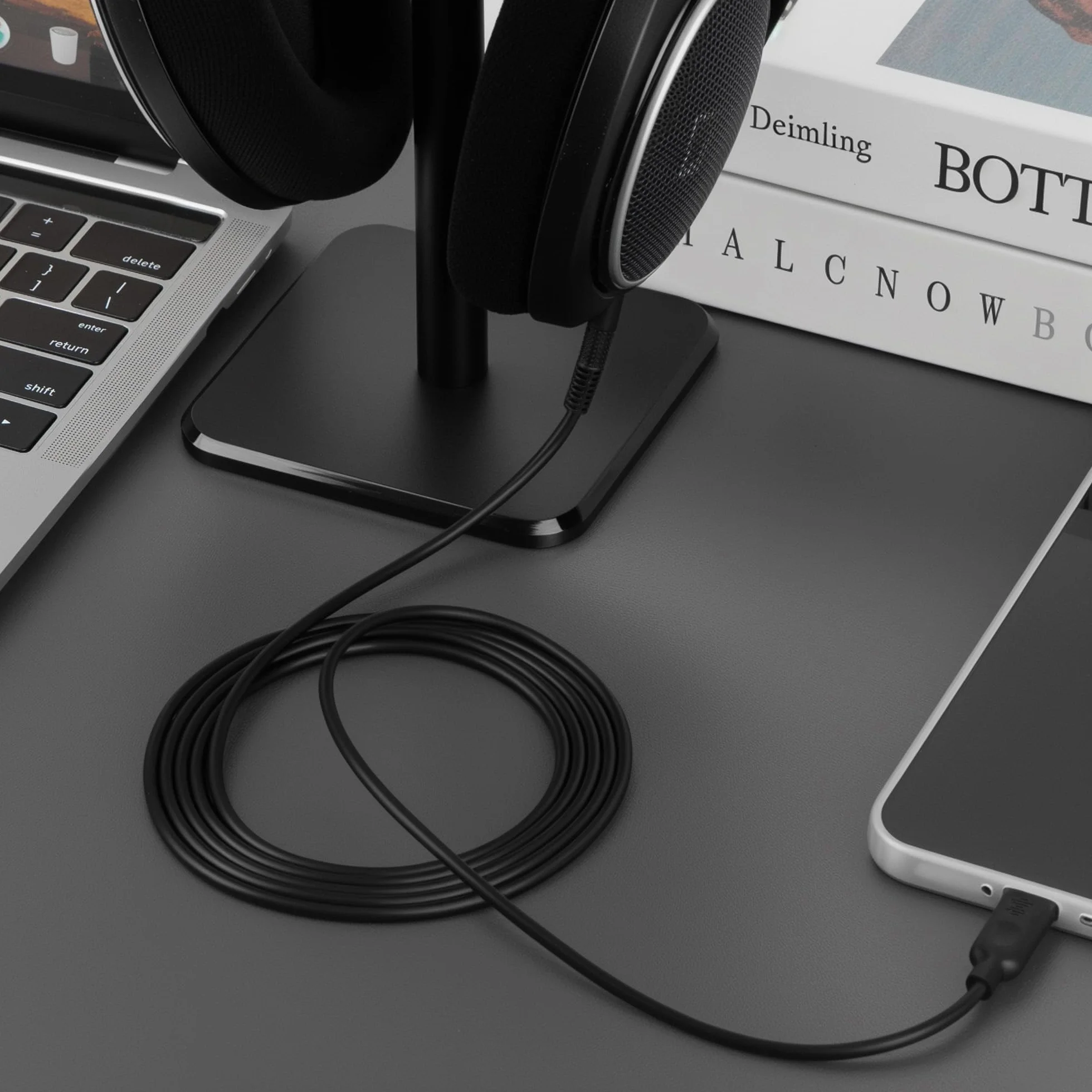 Geekria Kabel Audio USB-C na 2,5 mm Stereo dla Sennheiser HD 620S 599 598 560S 400PRO 579 569 550 505, 1,7 m