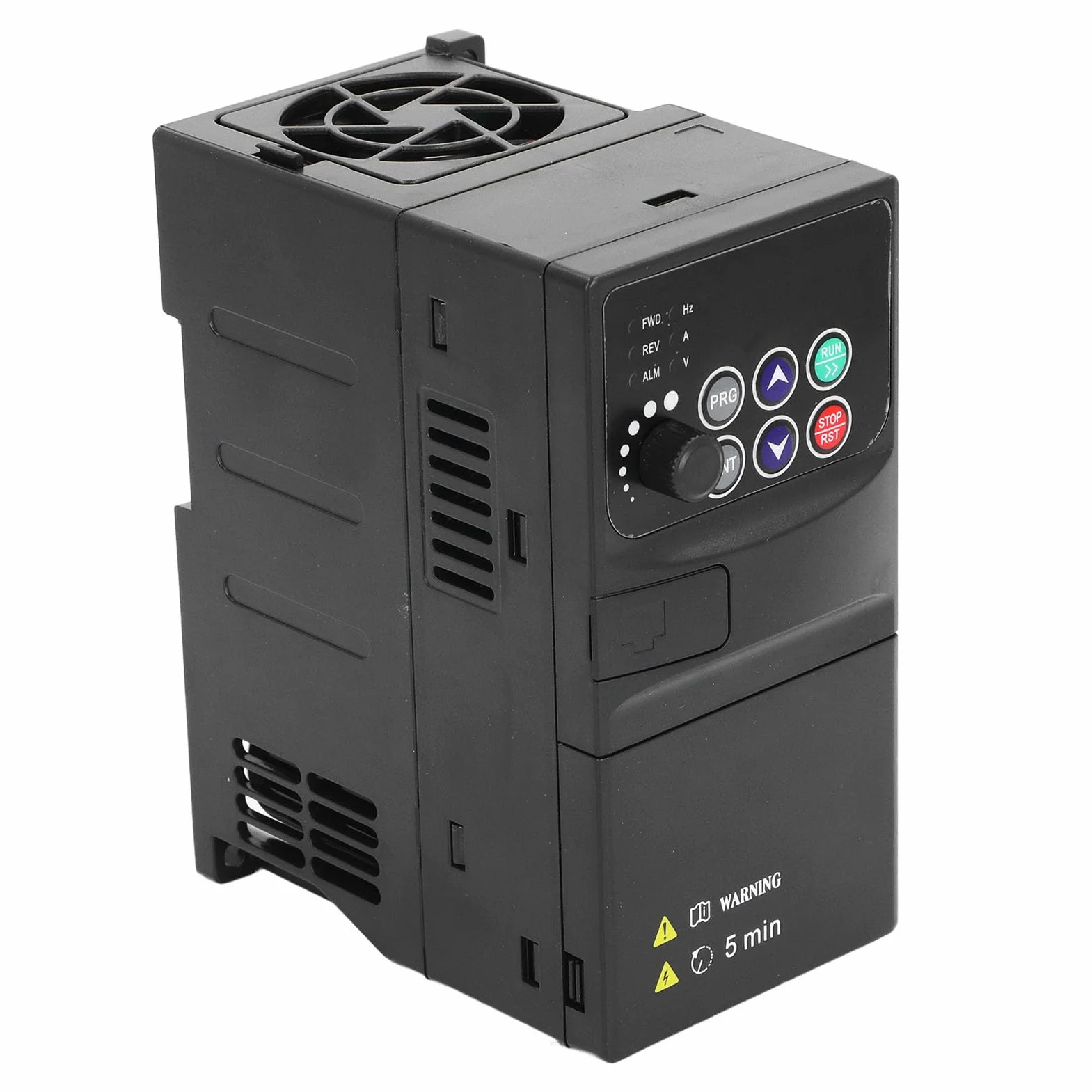 Fafeicy Sterownik Napędu o Zmiennej Częstotliwości, Obudowa Komputera PC Przetwornica Częstotliwości Wektorowa 1,5 KW 3-fazowe Wejście 320–460 V, Wyjście 0–380 V do Sterowania prędkością Silnika w