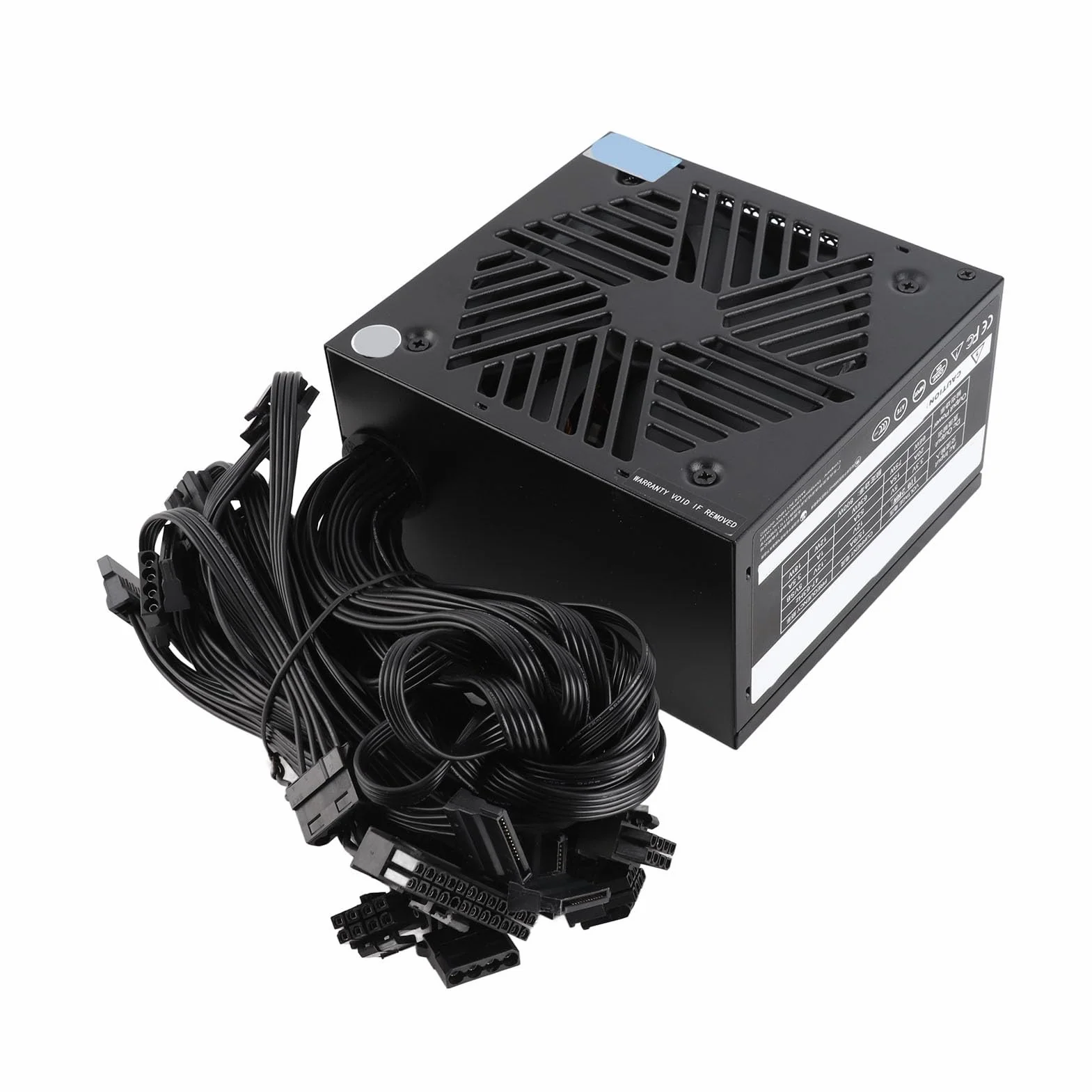 Tosuny Zasilacz do Komputera Stacjonarnego 800 W |Aktywny PFC, Dwurdzeniowy, Automatyczny Wentylator do Gier