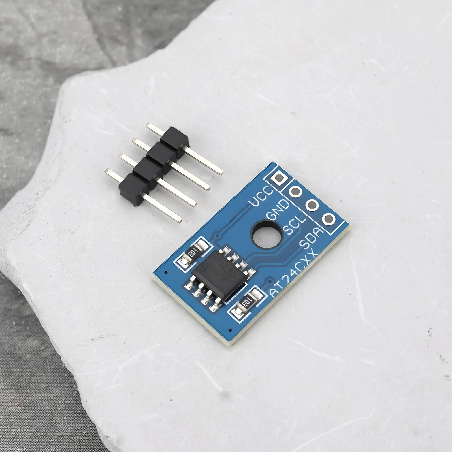 Create idea 6x AT24C256 SMD moduł pamięci I2C interfejs szeregowy EEPROM 2,7-5,5 V 5 mA odpowiedni do modułu przechowywania danych