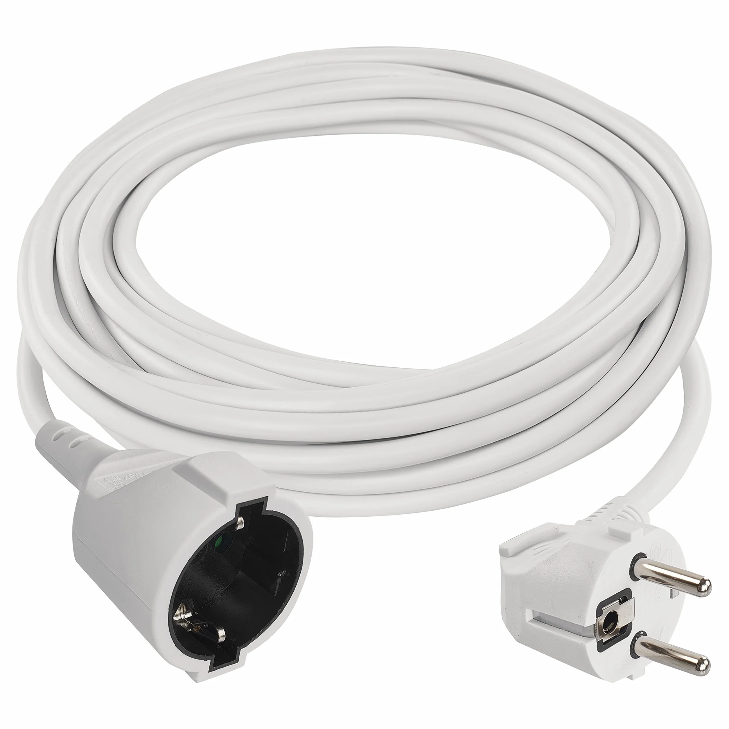 EMOS Przedłużacz IP20 7m 1 gniazdo Schuko 250V 16A 3680W H05VV-F3G 1,5mm² biały