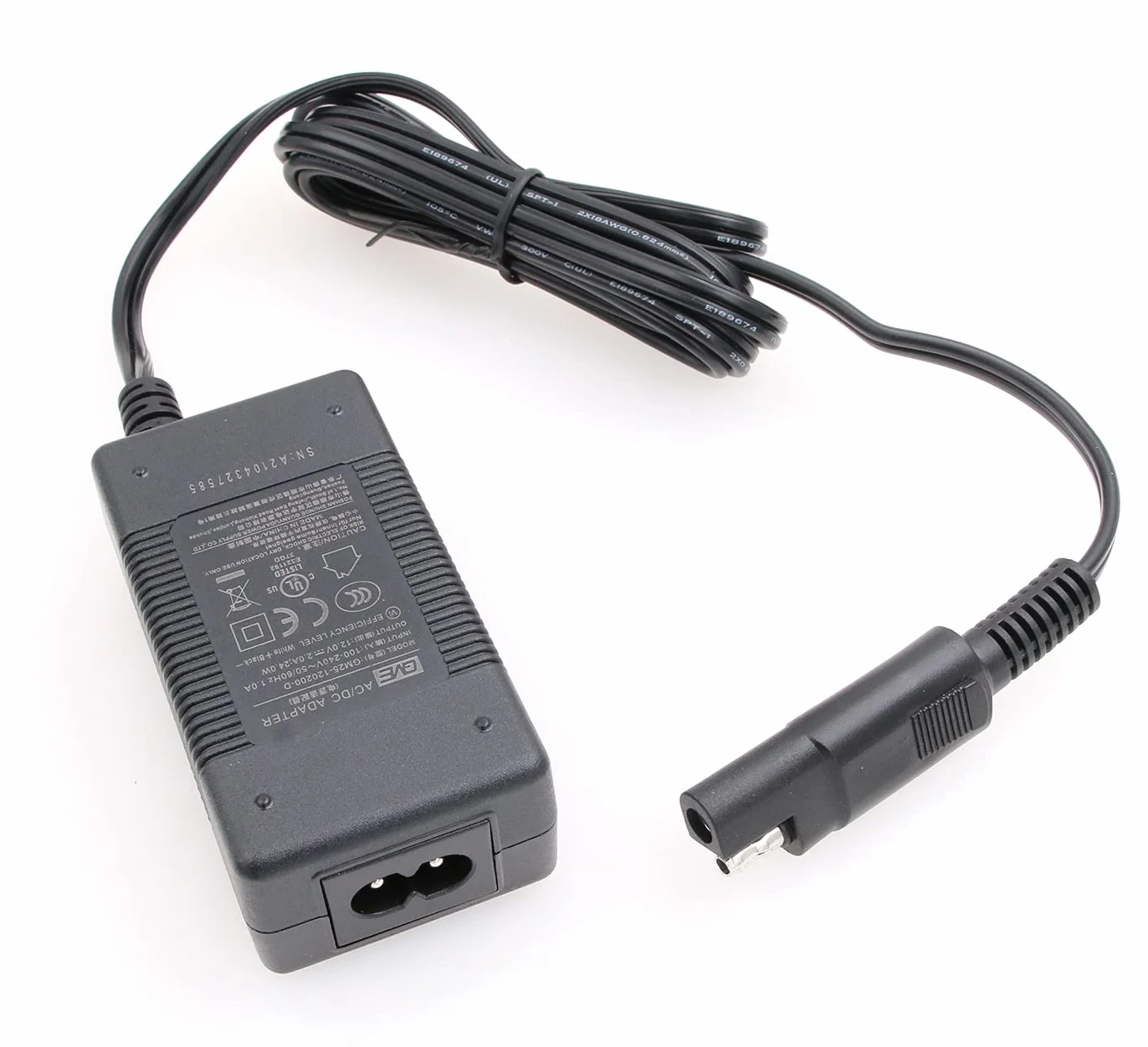 A00302 kabel zasilający z adapterem do ładowania GPS HiPer na SAE 2-pinowy wtyk