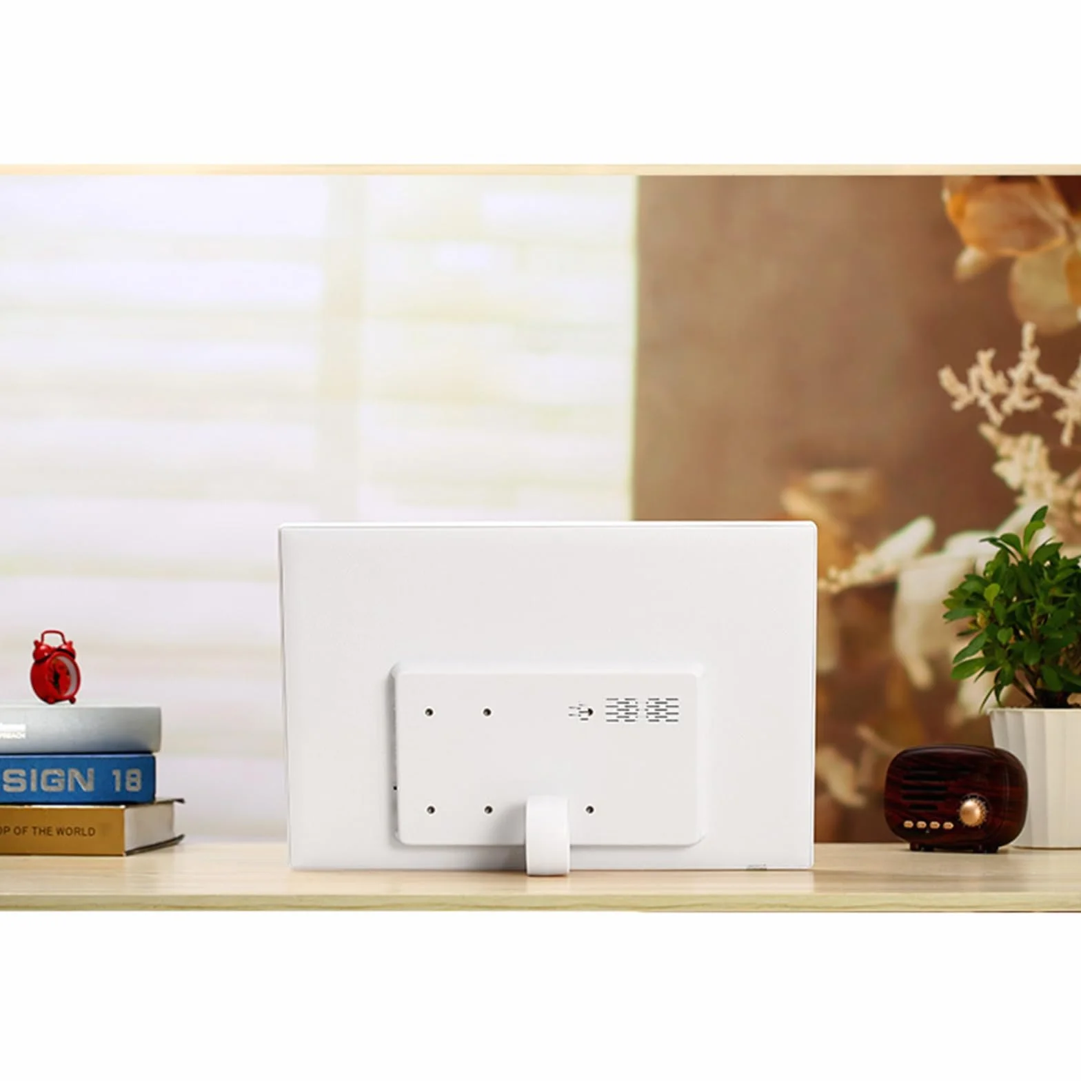 17-Calowa Cyfrowa Ramka Na Zdjęcia Hdmi – Elektroniczny Album Na Zdjęcia Montowany Na Ścianie(Czarny)