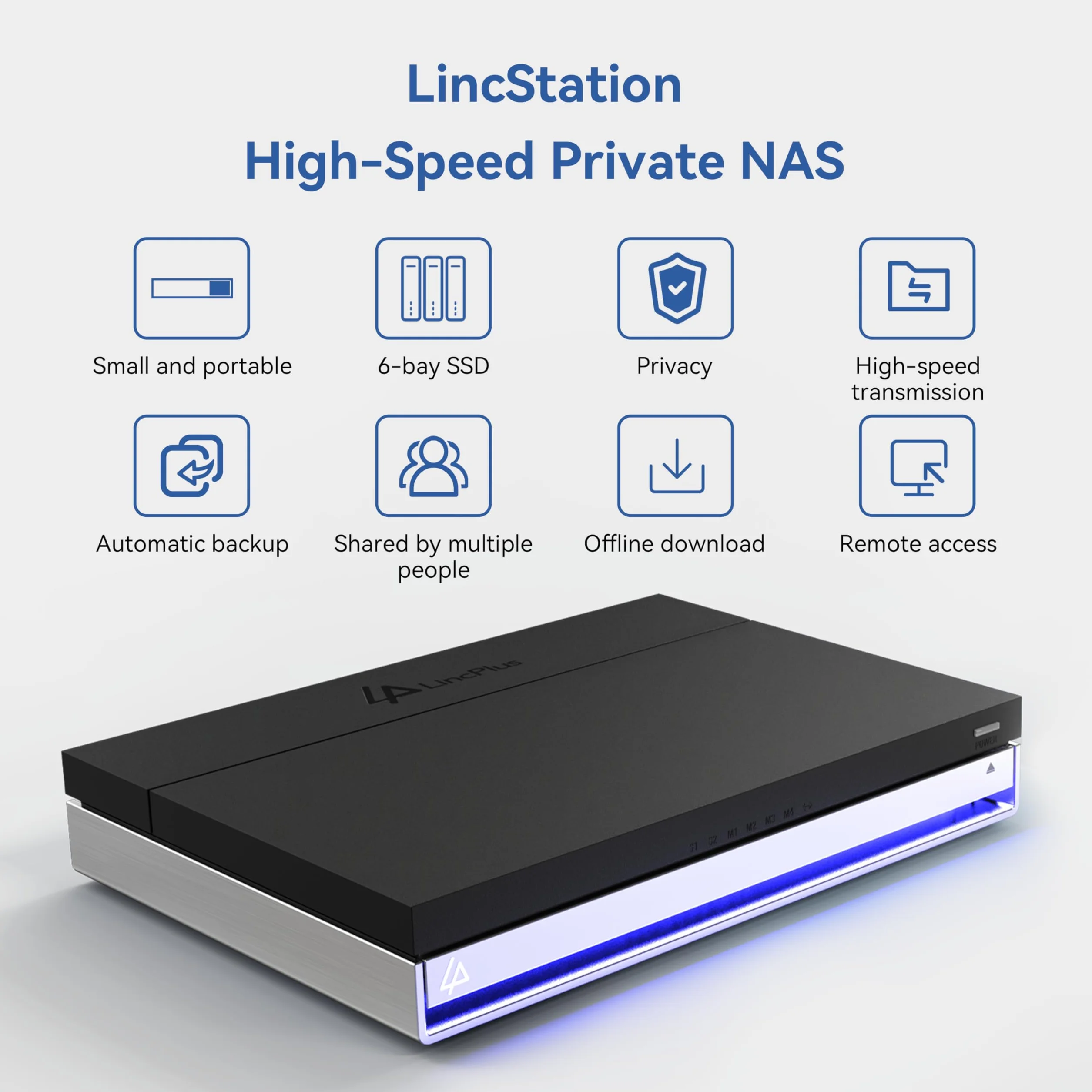 LincStation N2 6-Bay NAS Pamięć Sieciowa - Intel N100 4-rdzeniowy, 16GB RAM LPDDR5, 128GB eMMC, 2x SATA + 4x M.2 NVMe, 10GbE, HDMI 4K, 2-letnia Gwarancja (Bezdyskowa)