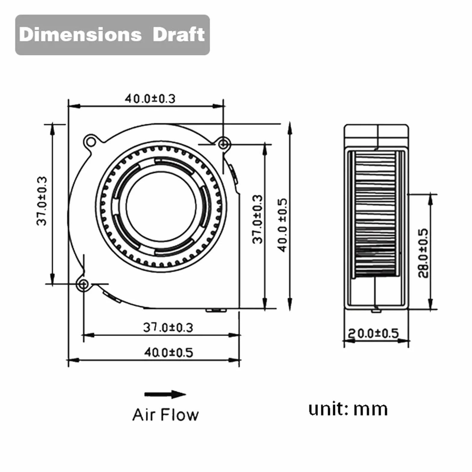 2 szt. 4020 Turbo dmuchawa 24 V 12 V 5 V Wentylatory chłodzące z podwójną kulką(5V Ball)