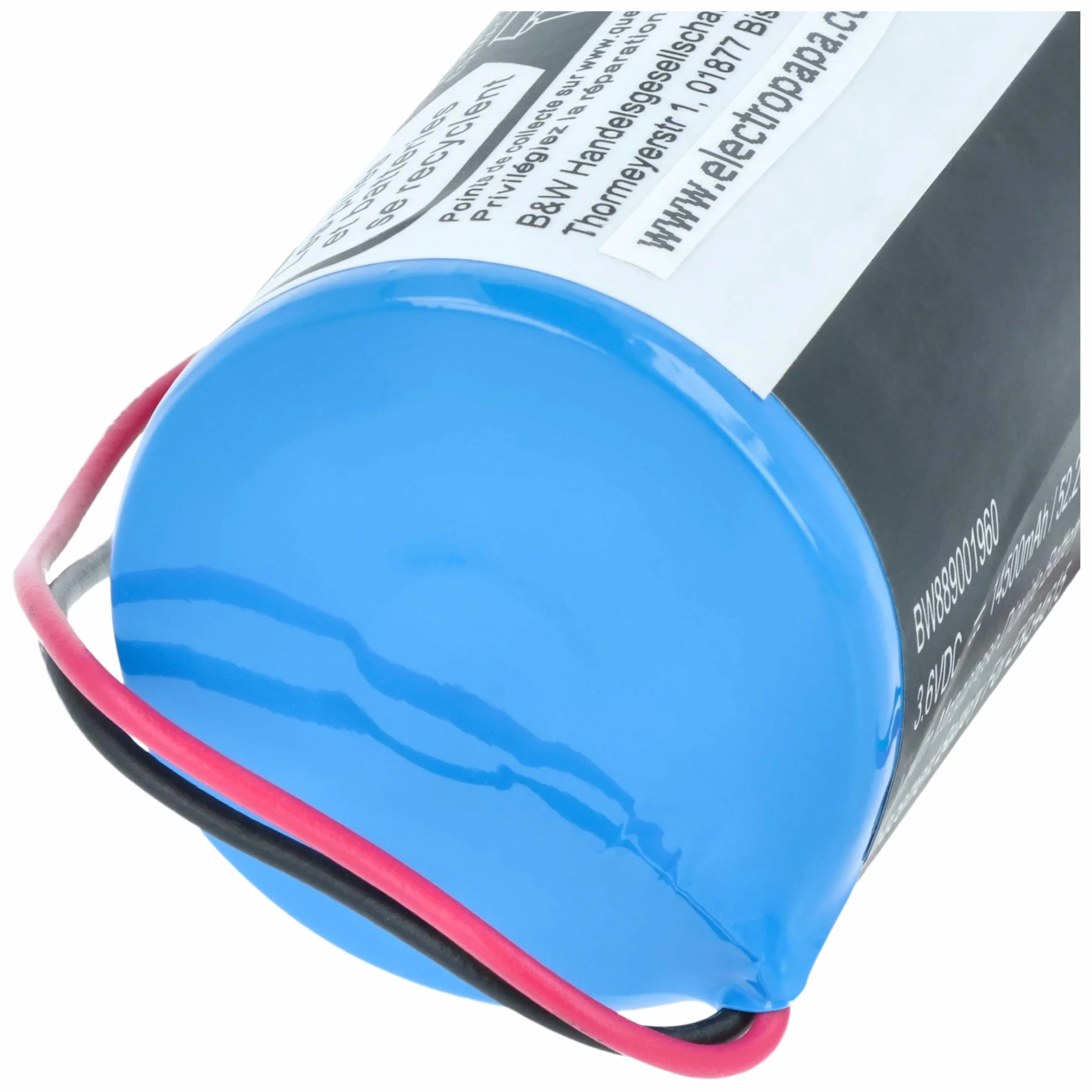 vhbw 2 x bateria kompatybilna z DSC WT4911B, WT4911, WT4911BM, jednostki alarmowe IMPASSA, Home Security, bezprzewodowa syrena zewnętrzna (14500 mAh, 3,6 V, Li-MnO2)