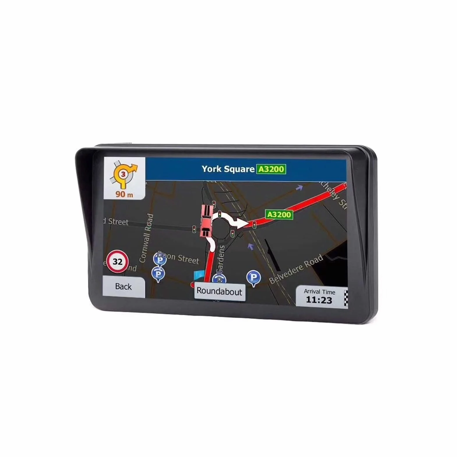 Nawigacja GPS dla samochodów ciężarowych RV, 9-calowy Capactywny ekran dotykowy Ciężarówka GPS Navigator 1g 16g. Z pełnym UE. Mapa Łatwy w użyciu