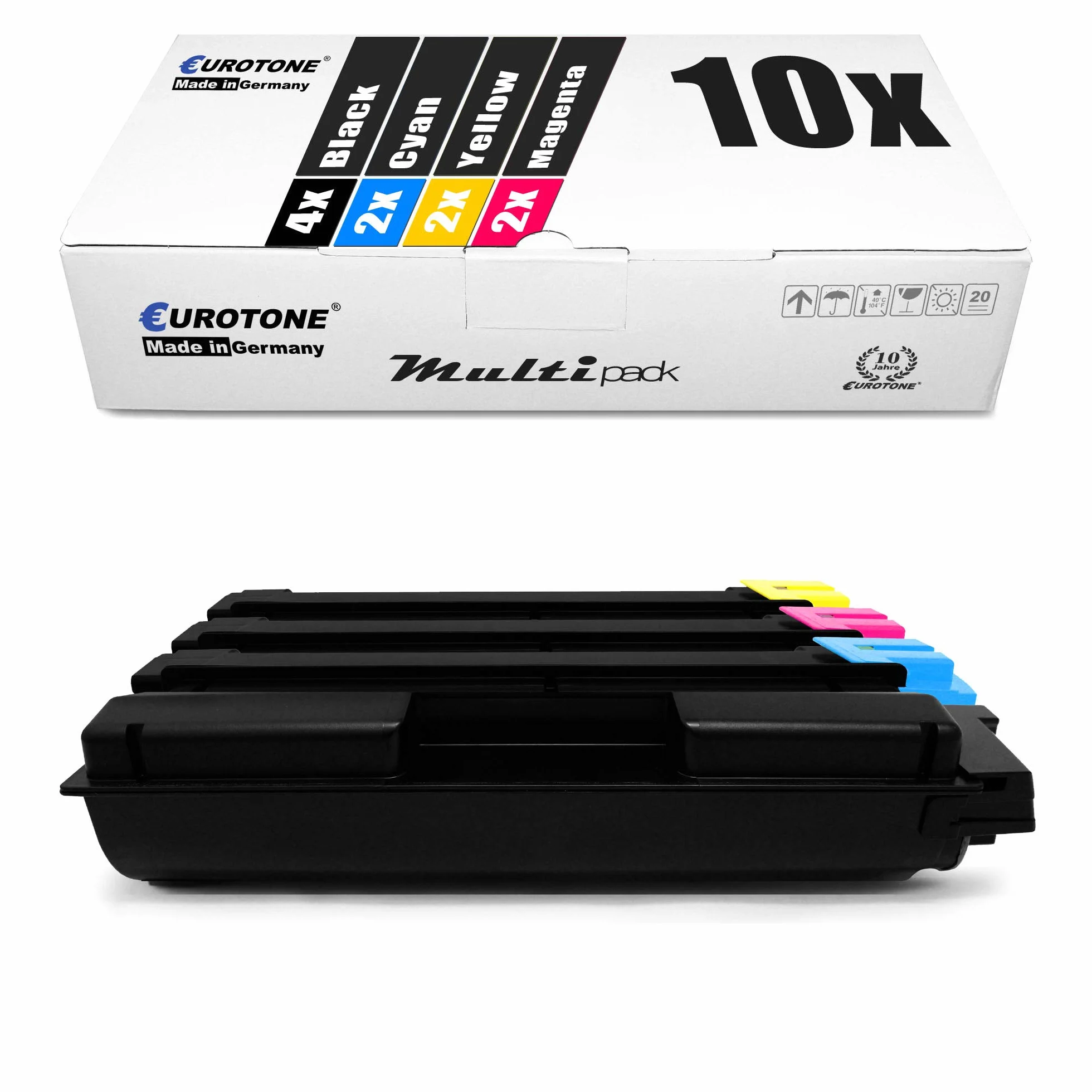 Eurotone Toner do Triumph-Adler DCC 2626 2726 6526 6626 zastępuje 4X BK 2X CYM kartridże w zestawie alternatywa