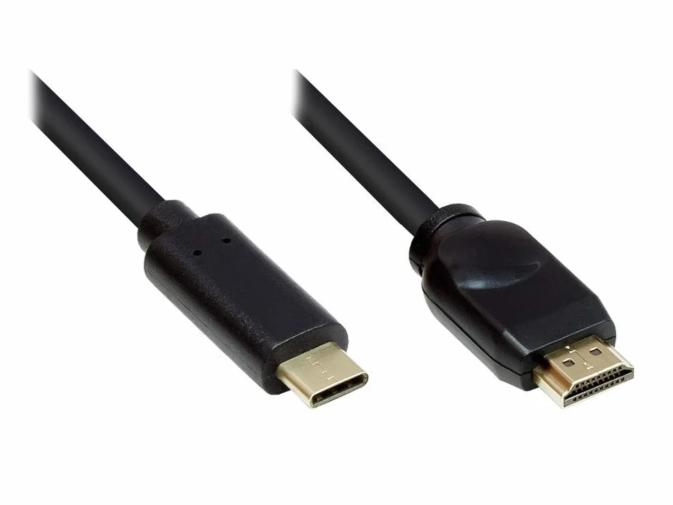 Good Connections Kabel adaptera - wtyczka USB-C do wtyczki HDMI 2.0-4K / UHD @60 Hz - Przewód miedziany - 10 m - czarny