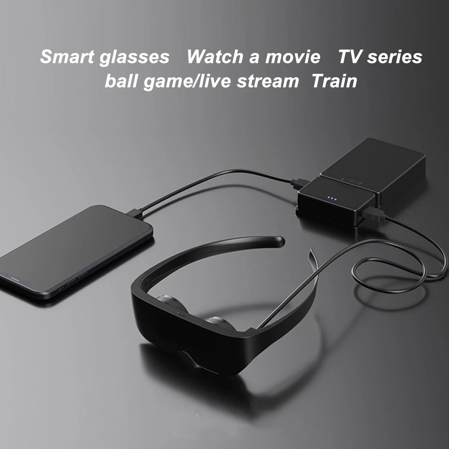 Septpenta Inteligentne Okulary, Okulary Do Oglądania 3D 4K HD, Korekcja Krótkowzroczności Od 0 Do 700 Stopni, Regulowane Noski, Zapewniają żywe, Wyraźne I Realistyczne Wrażenia Wizualne Na Telewizorze