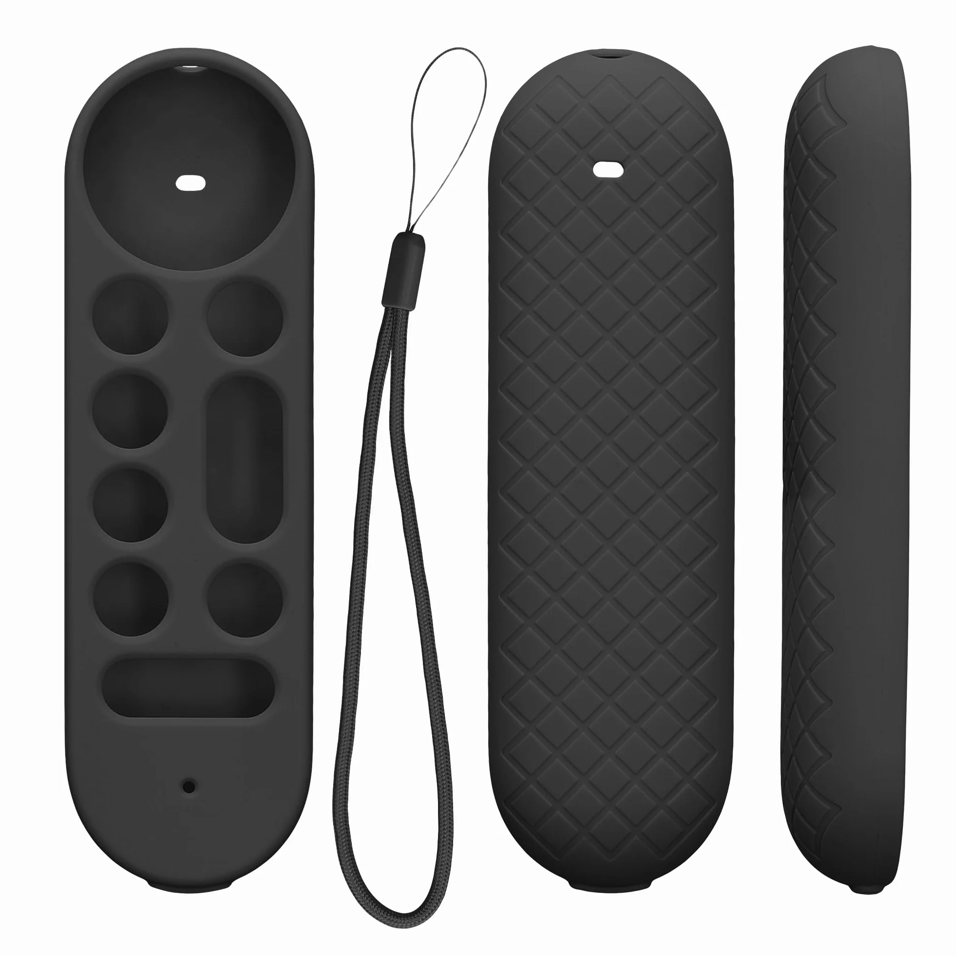 kwmobile Etui kompatybilne z Google TV Streamer 4K Case - miękkie silikonowe etui do pilota zdalnego sterowania - czarne