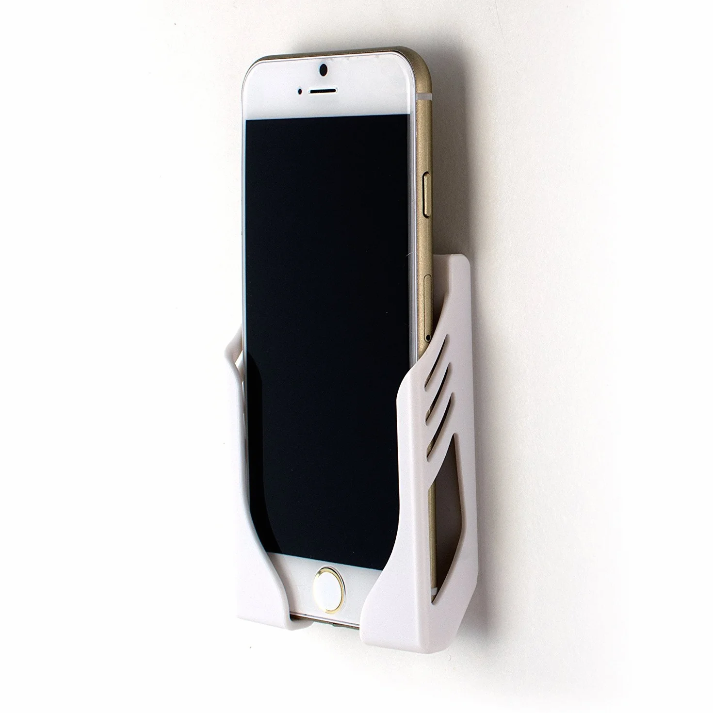 Dockem Uchwyt ścienny do iPhone 12/11/X/8/7/6 z paskami 3M