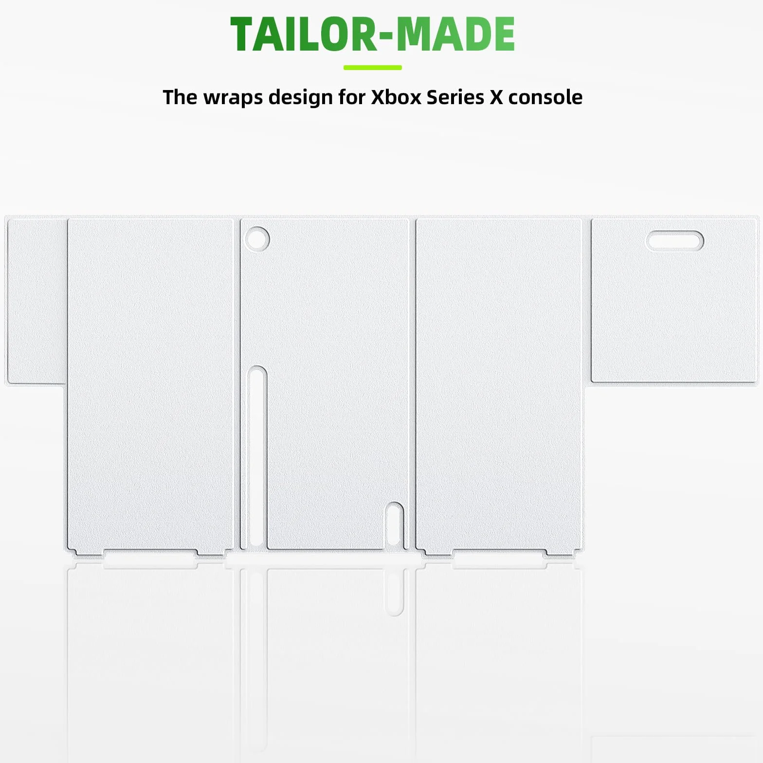 WOLIBEAR Magnetyczne etui Smart Wraps do konsoli Xbox Series X, pełna ochrona, etui na akcesoria do Xbox Series X, ze skórą PU i miękką wyściółką wewnętrzną, kolor biały