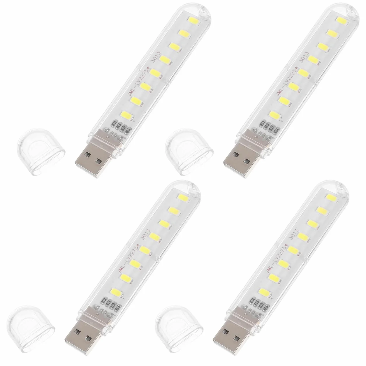 Mini lampka do czytania USB LED 4 sztuki przenośna ściemniana lampa stołowa
