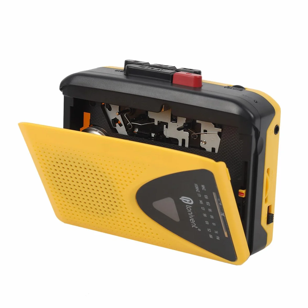 Retro Bluetooth Cassette Player & Recorder Portable z Radiem AM/FM, Wbudowany Głośnik, Gniazdo Mikrofonowe i Słuchawkowe, Zabytkowe Odtwarzacz w Stylu dla Miłośników Muzyki,