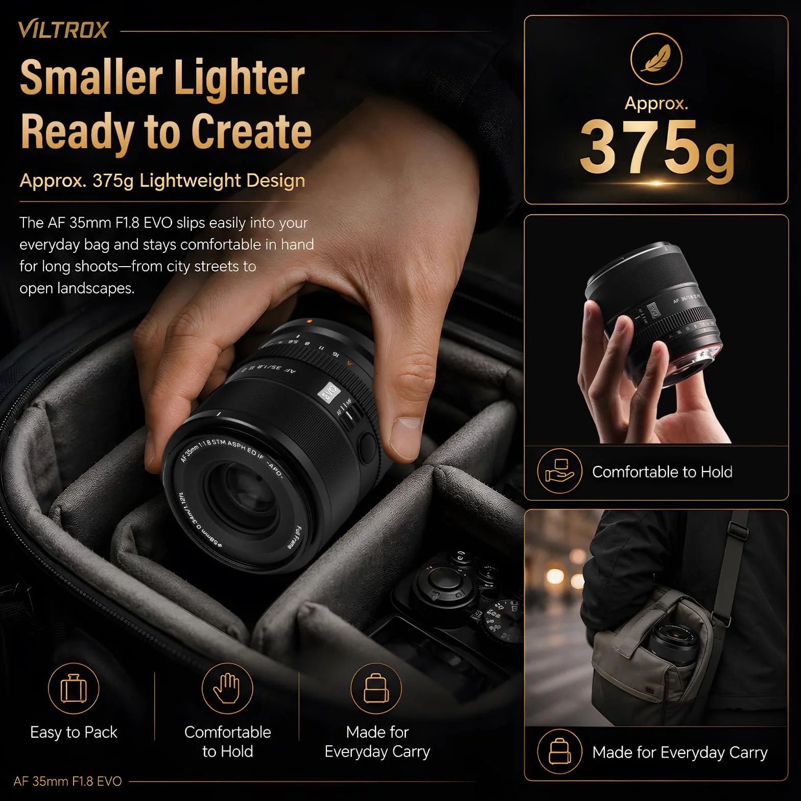 VILTROX 35mm F1.8 Evo pełna ramka Obiektyw APO-Design do montażu Nikon Z z dużym przysłoną z obiektywami aparatu autofokusa do aparatu Nikon ZR ZF Z9 Z8 Z7II Z6III Z5II ZFC Z50II Z50 Z30