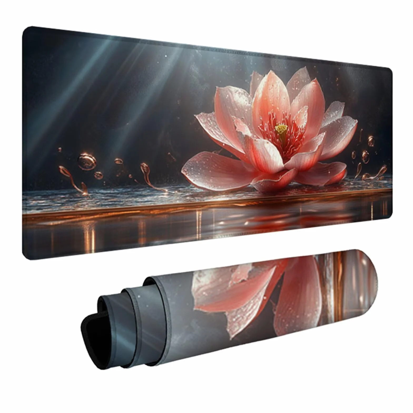 Podkładka pod mysz XXL kwiat, roślina podkładka na biurko 1600x800x3 mm, podkładka pod mysz do gier z gumową podstawą, poprawa dokładności i szybkości, duża podkładka na biurko, do biura PC Gamer Y