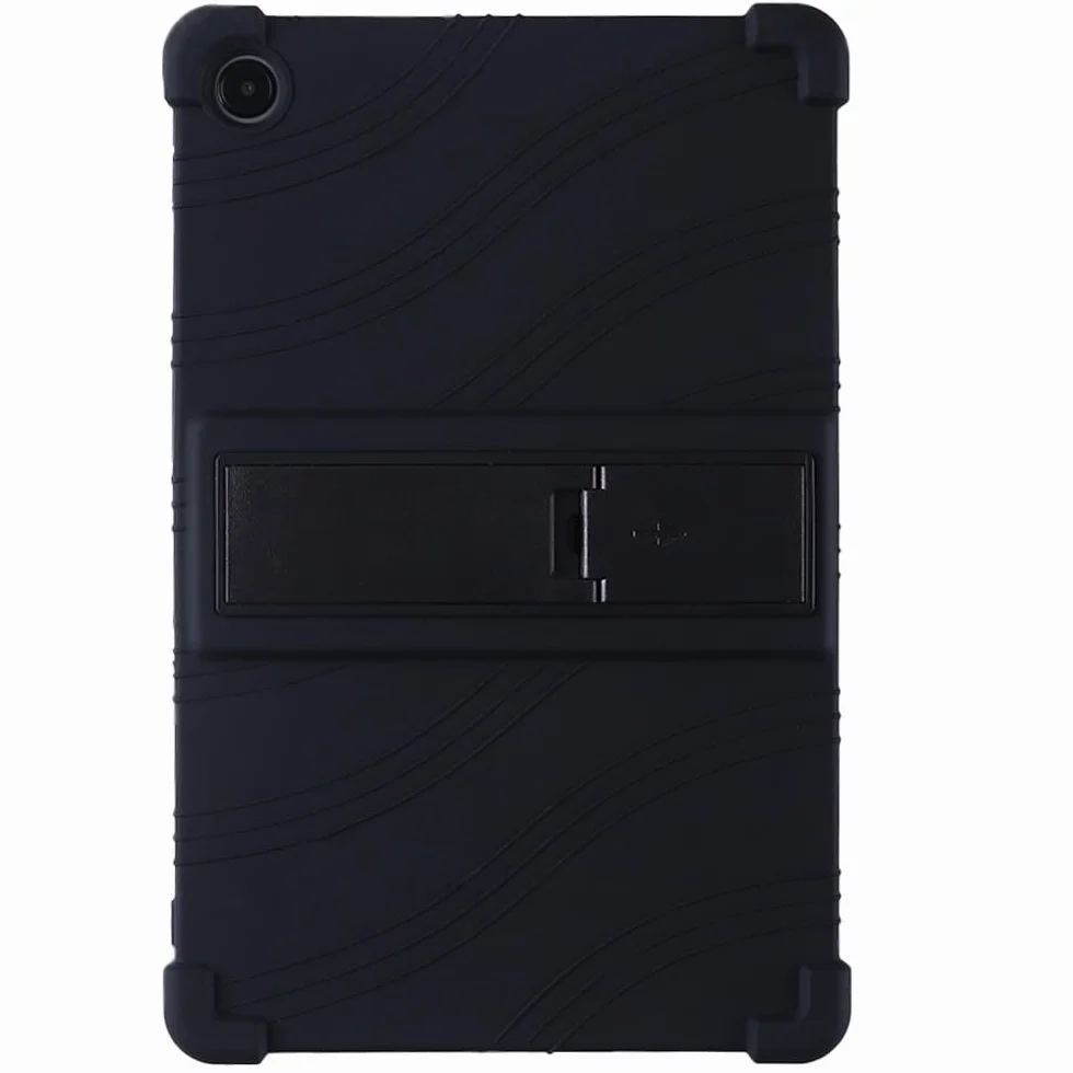 Generic etui kompatybilne z Xiaomi Pad 7 (kolor: czarny) odporny na wstrząsy silikonowy pokrowiec z tyłu stojak pokrowiec