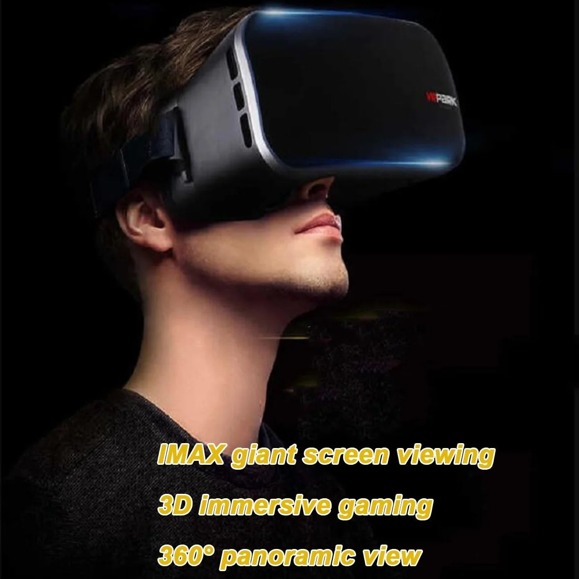 Inteligentne okulary 3D VR, ulepszone inteligentne okulary VR 3D Wirtualna rzeczywistość HD Niebieskie światło Ochrona oczu Można używać okularów VR, kompatybilnych z systemami Android iOS, obsługując
