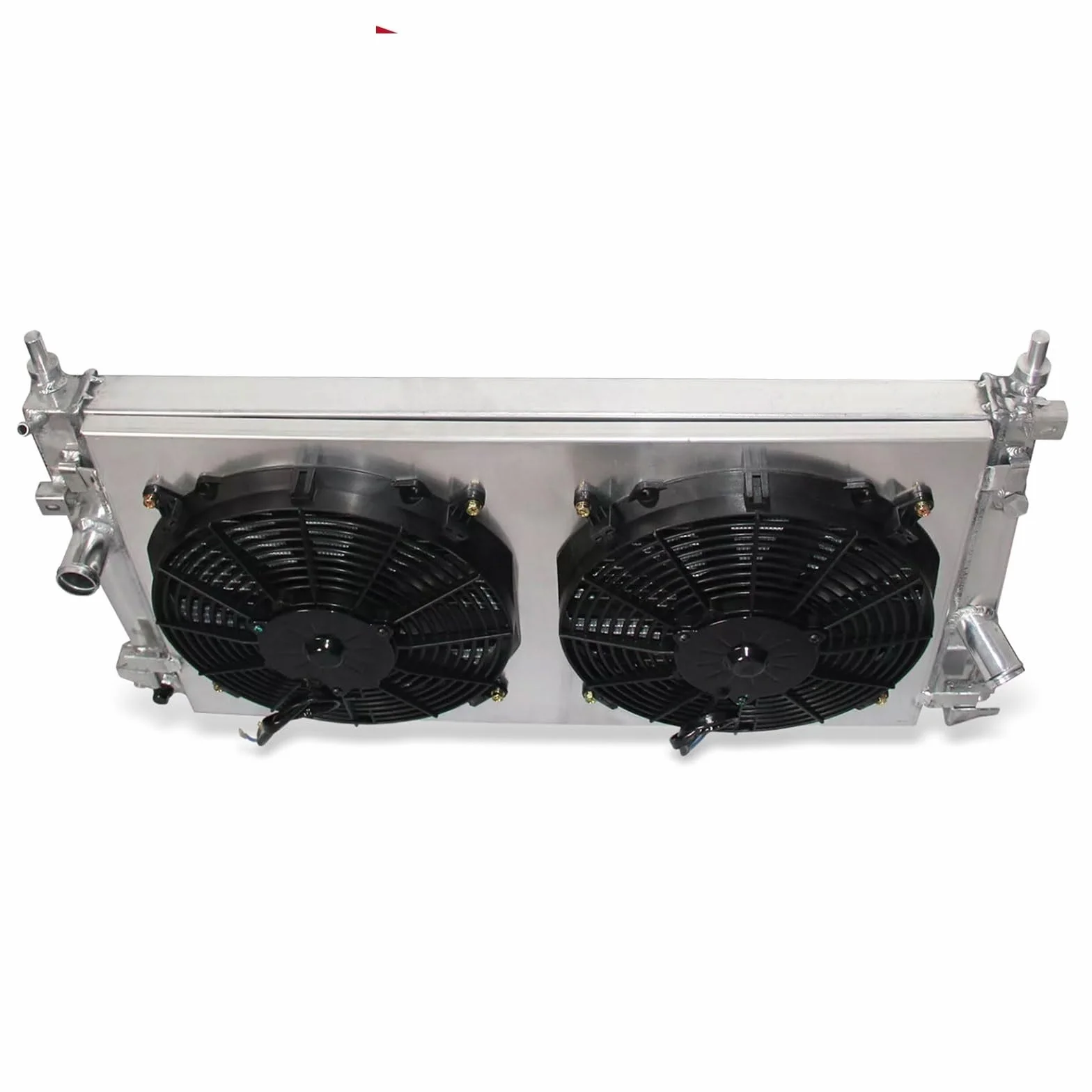 Radiatora Steam Deck 2-rzędowa aluminiowa chłodnica i osłona wentylatora pasujące do Mazda 3 2.0L 2.3L 2.5L L4 2010-2013 MT Aluminiowy radiator