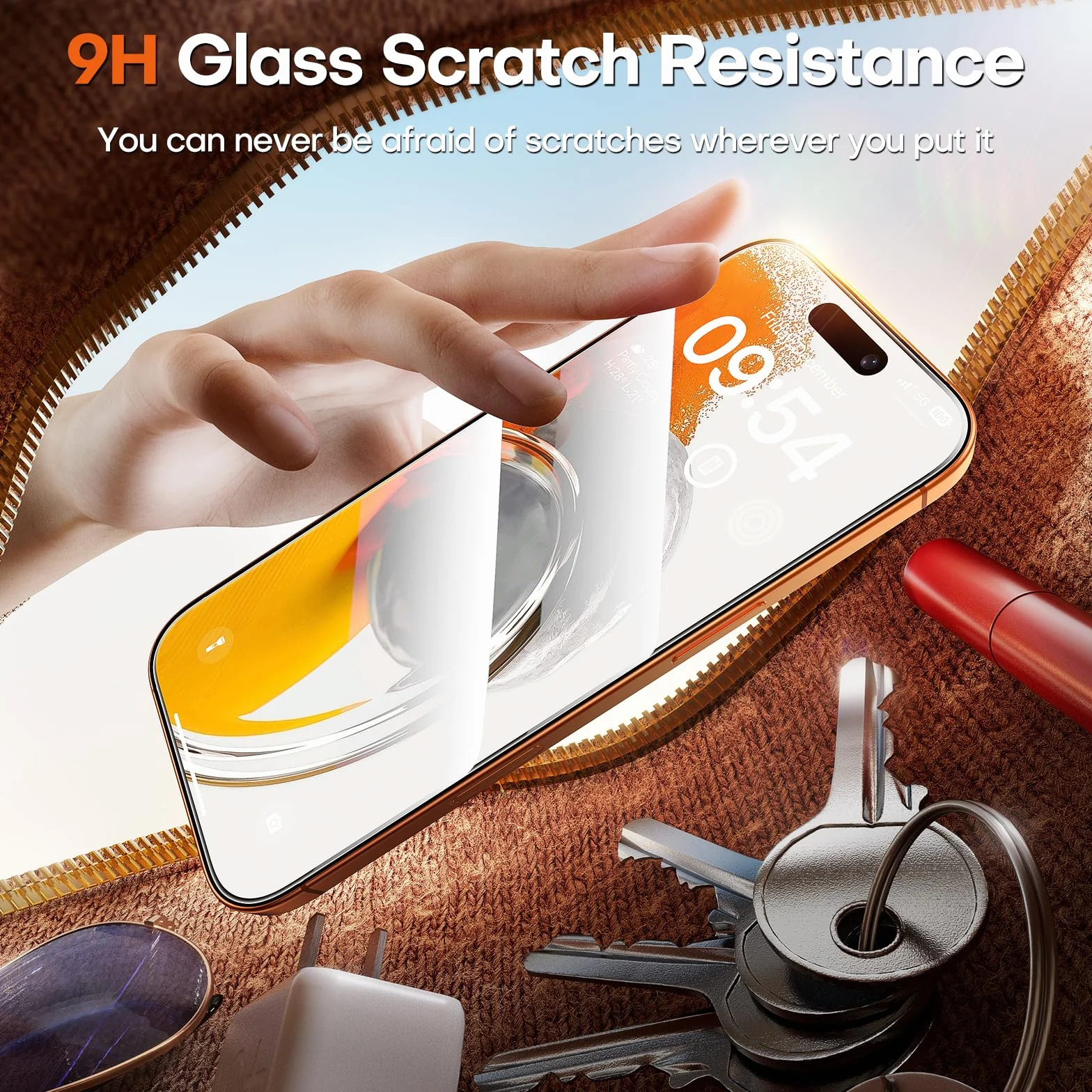 TOCOL Ochraniacz Ekran do iPhone 17 Pro Max 6,9 cala, Folia Szkło Hartowane, Automatyczne Usuwanie Kurzu, Szybki Montaż, Bez Pęcherzyków Powietrza, Twardość Szkła 9H, 2 Sztuki